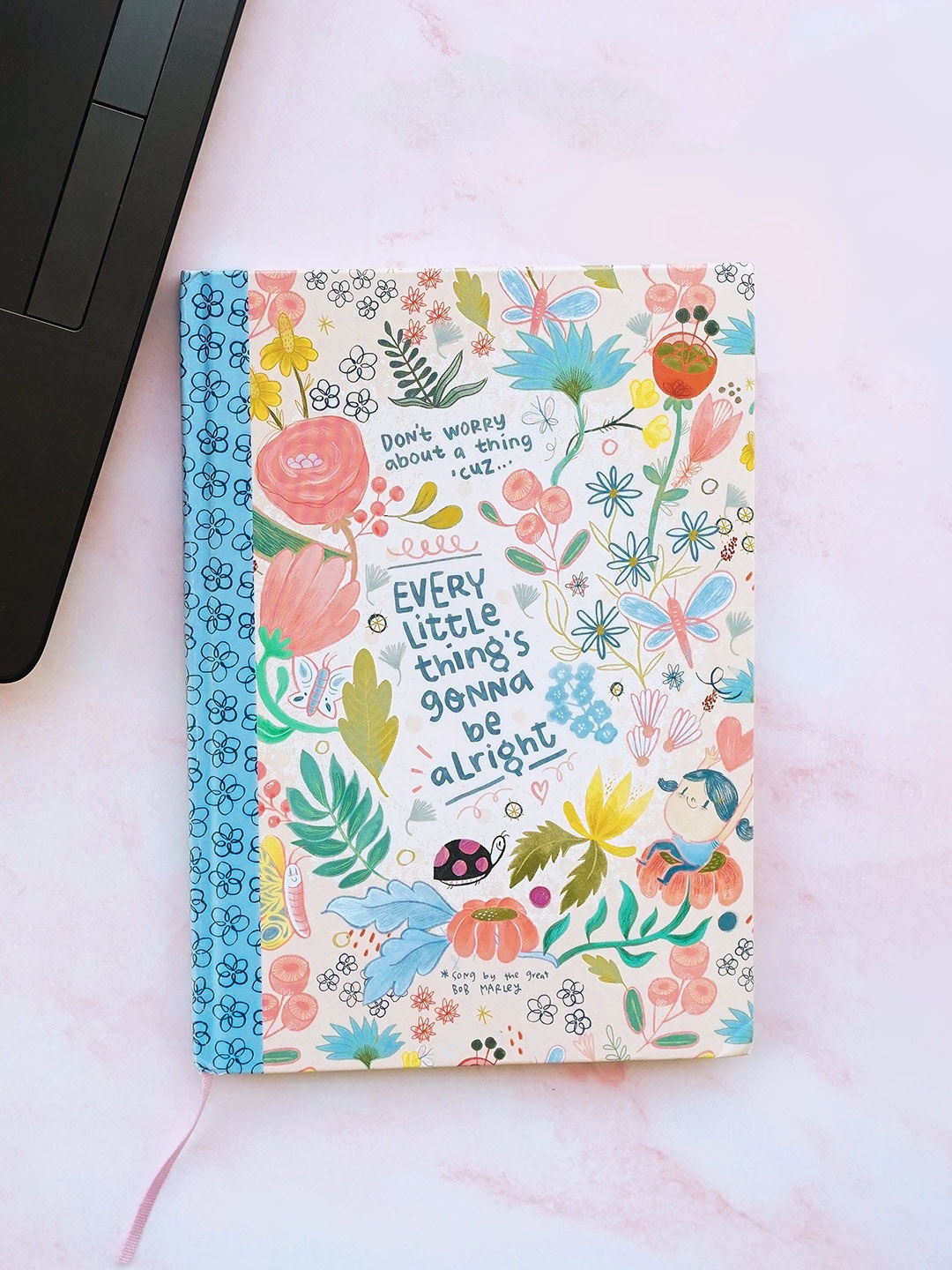 

Alicia Souza Floral Printed Soft Bound Notebook, White