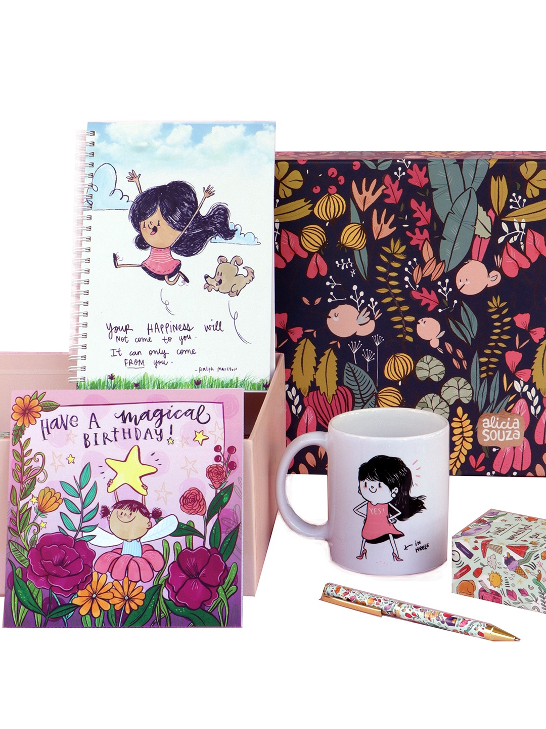 

Alicia Souza Girls Birthday Gift Box, White