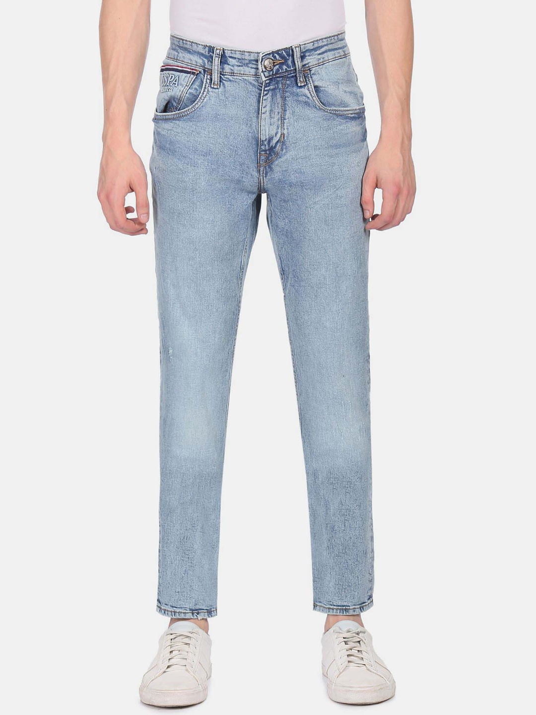 

U.S. Polo Assn. Denim Co. Men Slim Fit Heavy Fade Jeans, Blue