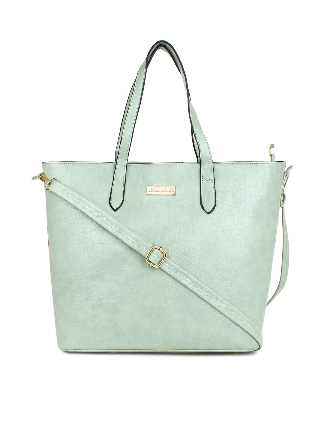 

LEGAL BRIBE Textured Oversized Shopper Shoulder Bag, Sea green