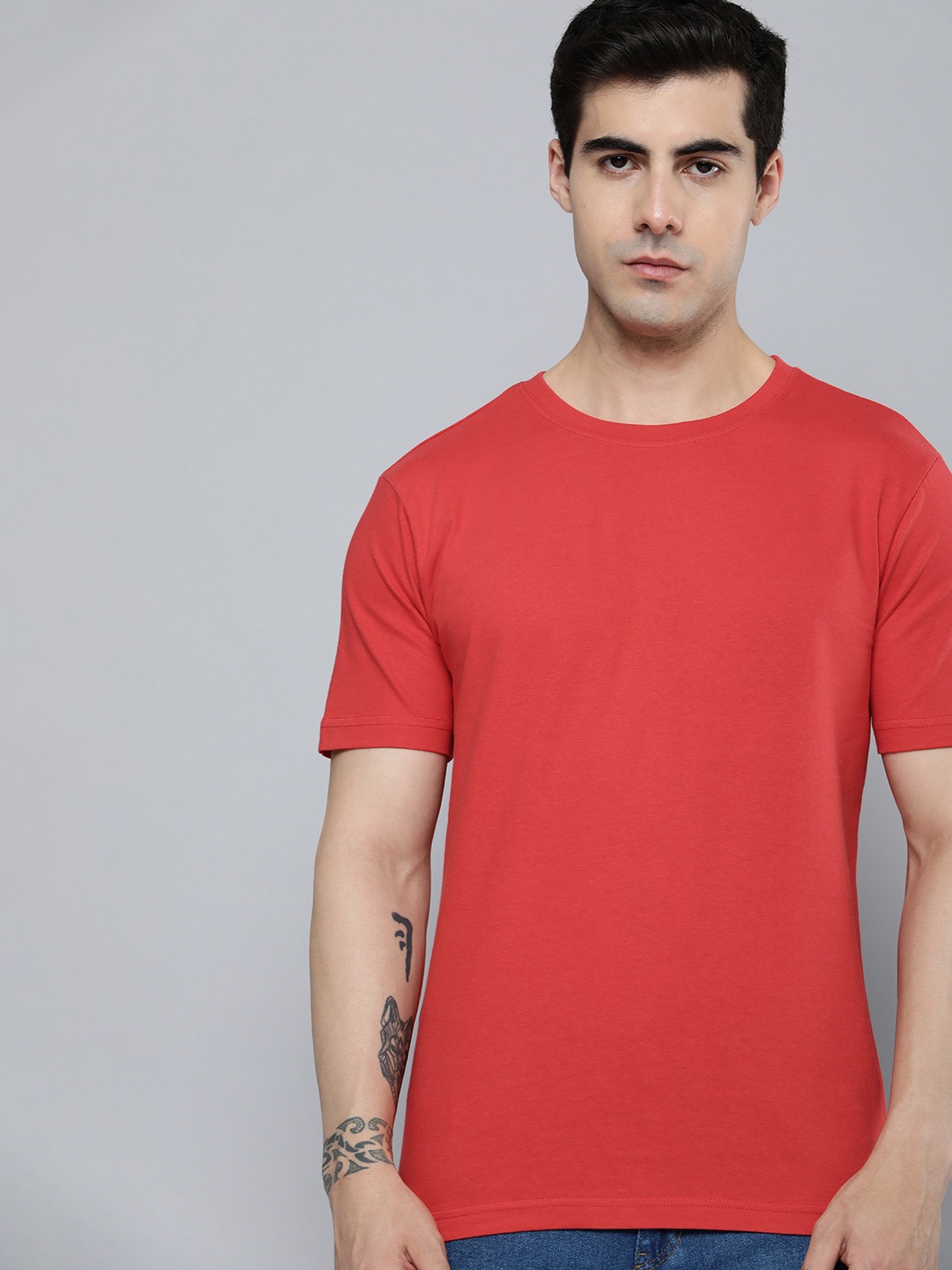 

ether Solid T-shirt, Red