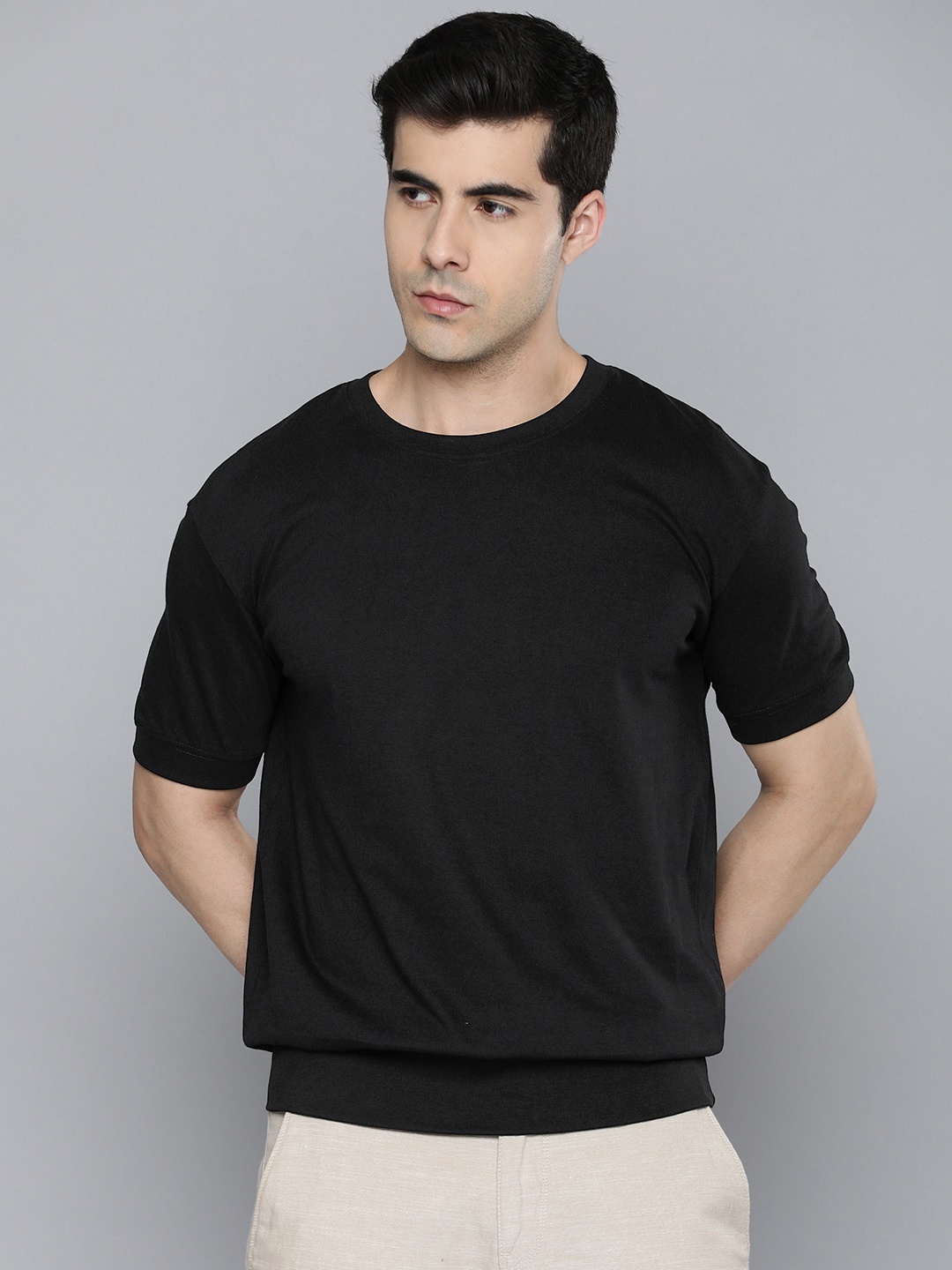 

ether Solid T-shirt, Black
