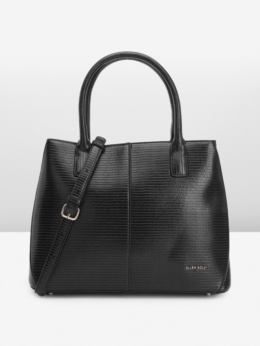 

Allen Solly Women Textured Handheld Bag, Black