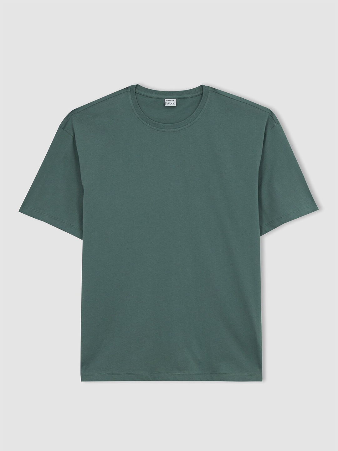 

DeFacto Round Neck Cotton T-shirt, Green