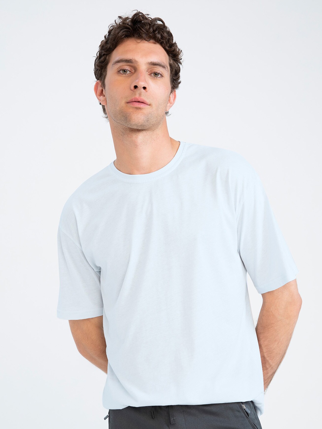 

DeFacto Short Sleeve Round Neck Pure Cotton T-shirt, White