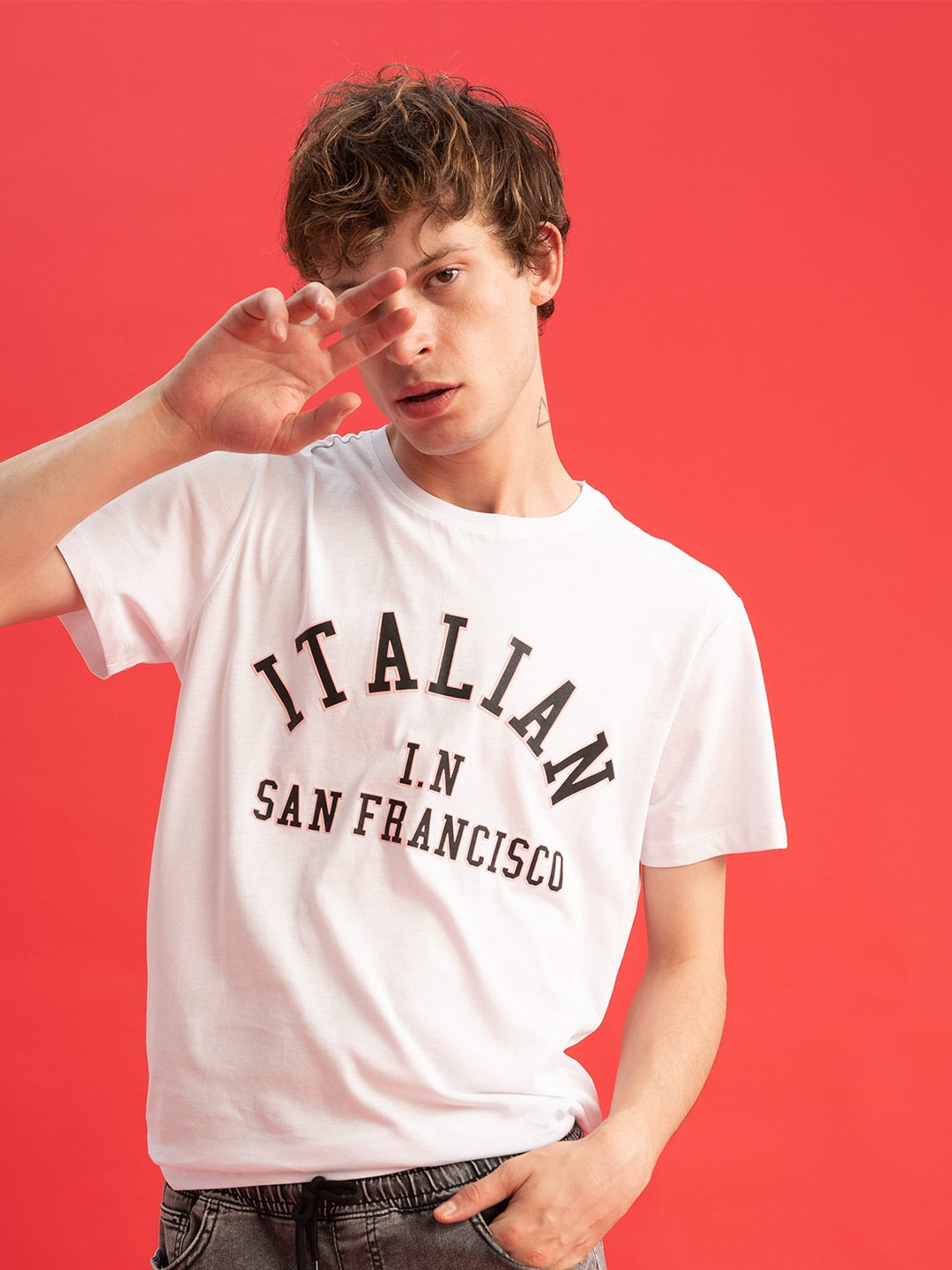 

DeFacto Typography Printed Pure Cotton T-shirt, White