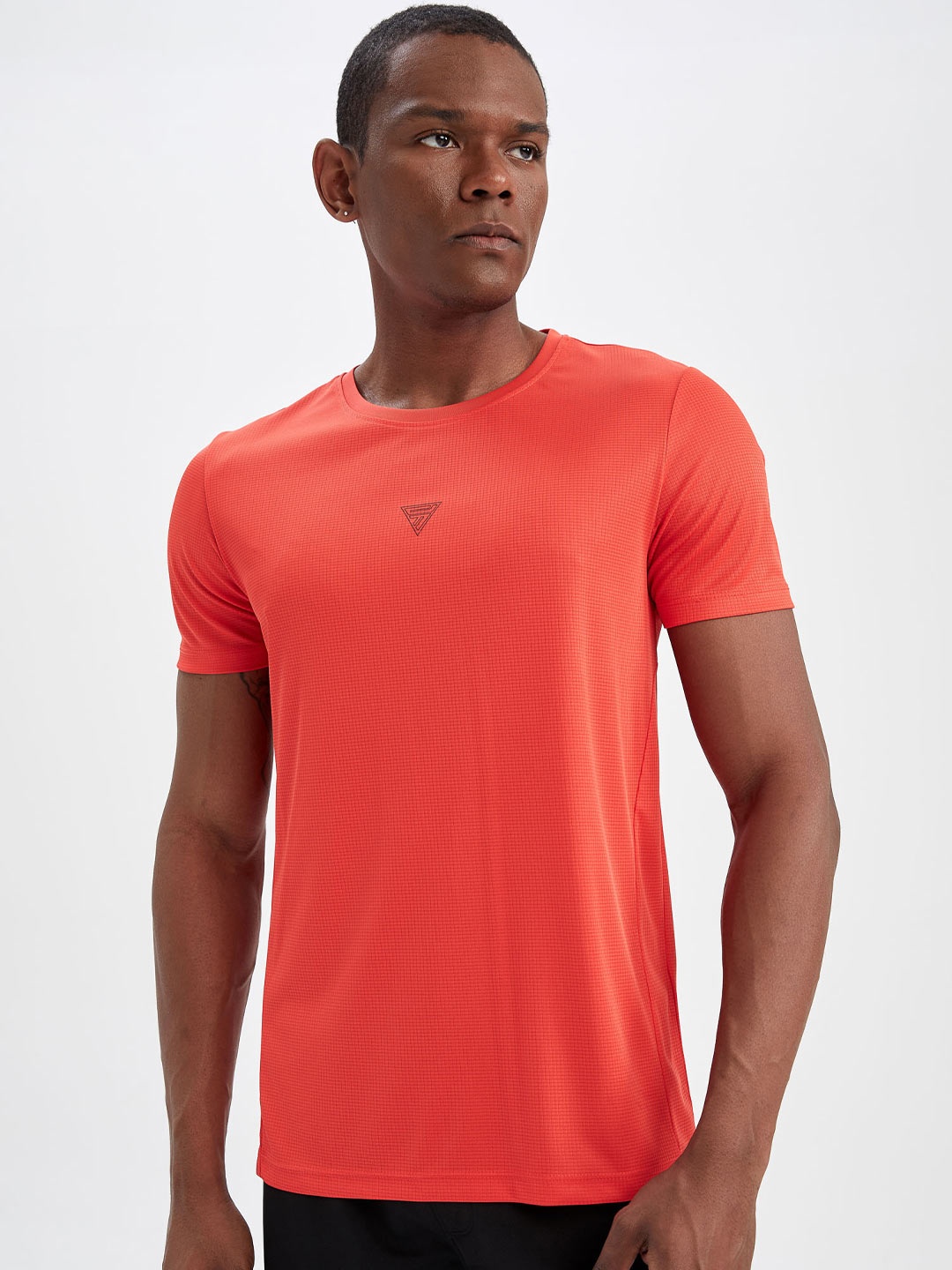 

DeFacto Round Neck Slim Fit T-shirt, Orange