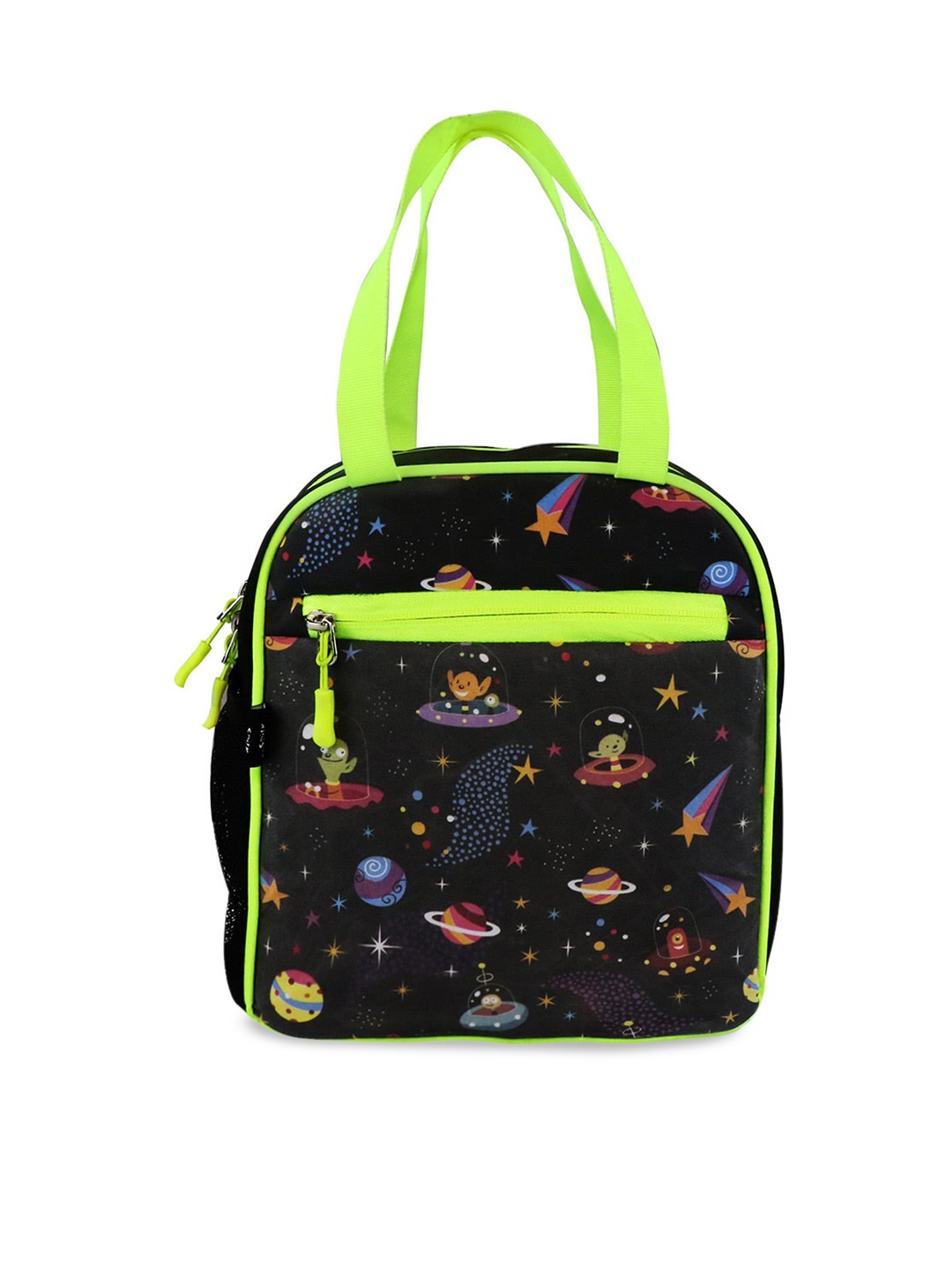 

Smily Kiddos Kids Alien Theme Printed Lunch Bag, Black