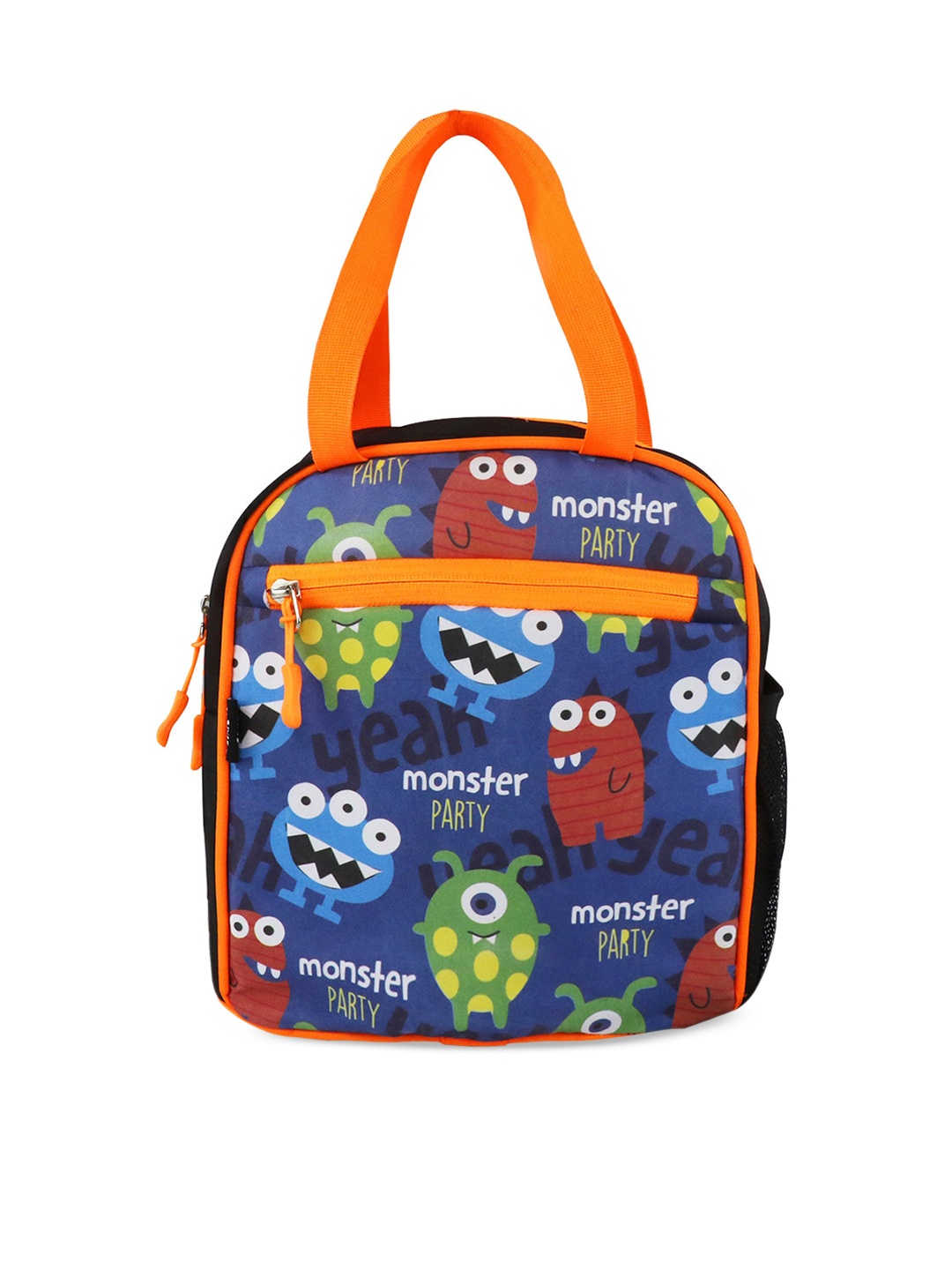

Smily Kiddos Kids Monster Theme Printed Lunch Bag, Blue