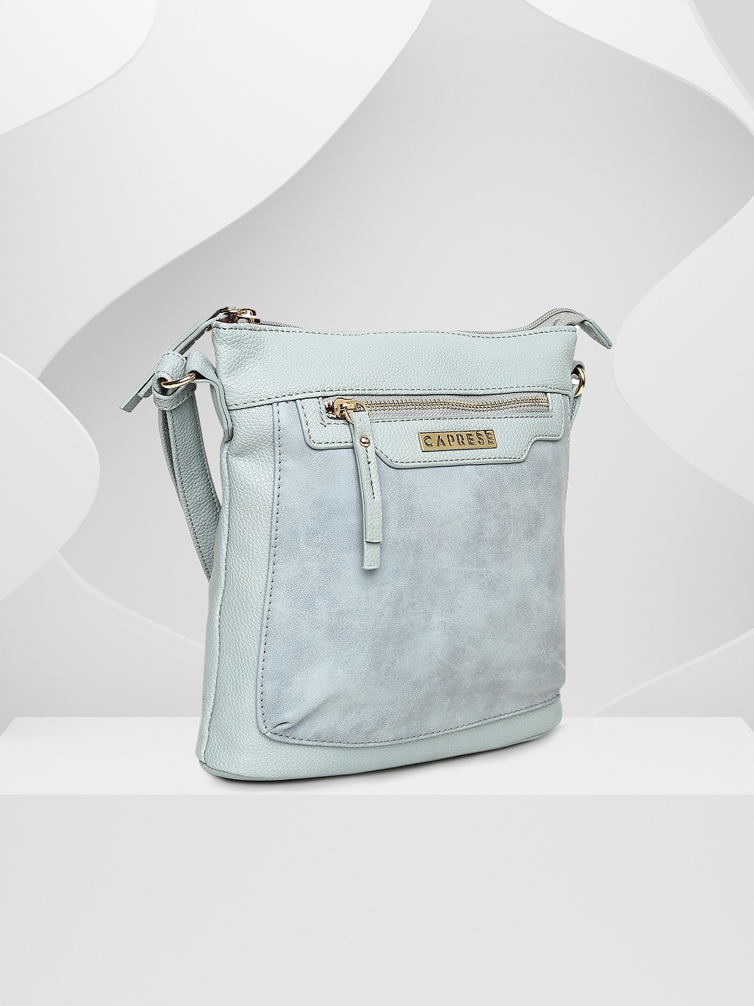 

Caprese Blue Solid Sling Bag