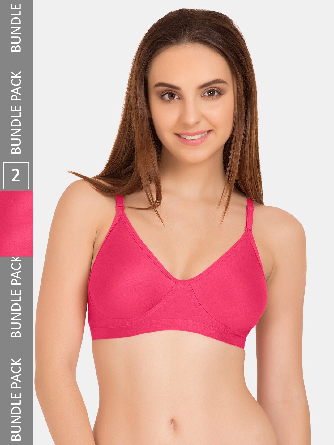 

Tweens Non-Padded All Day Comfort Seamless Cotton T-shirt Bra, Pink