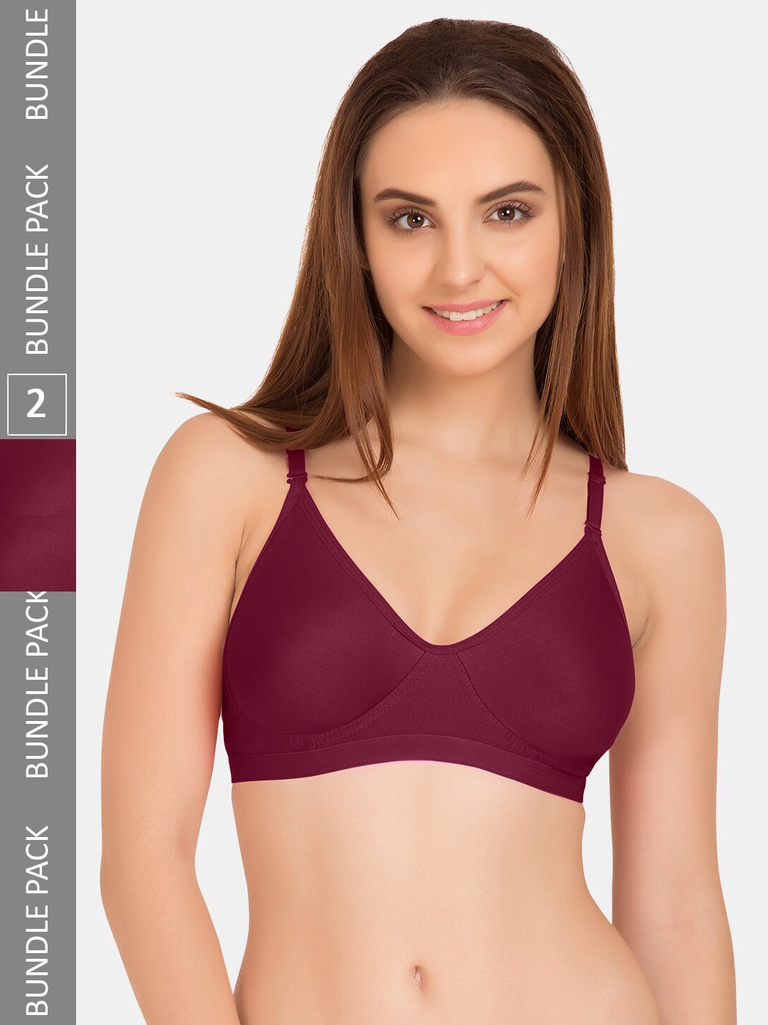 

Tweens Non-Padded All Day Comfort Seamless Cotton T-shirt Bra, Purple