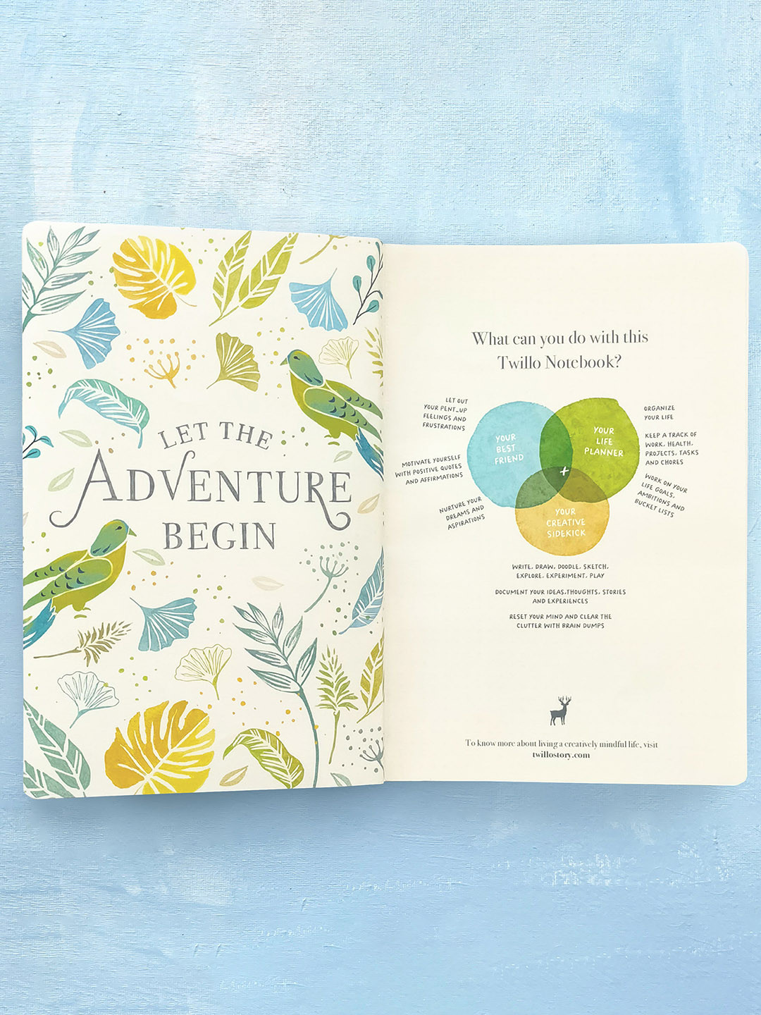 

happywagon The Little Things Printed Softcover Notebook, Beige