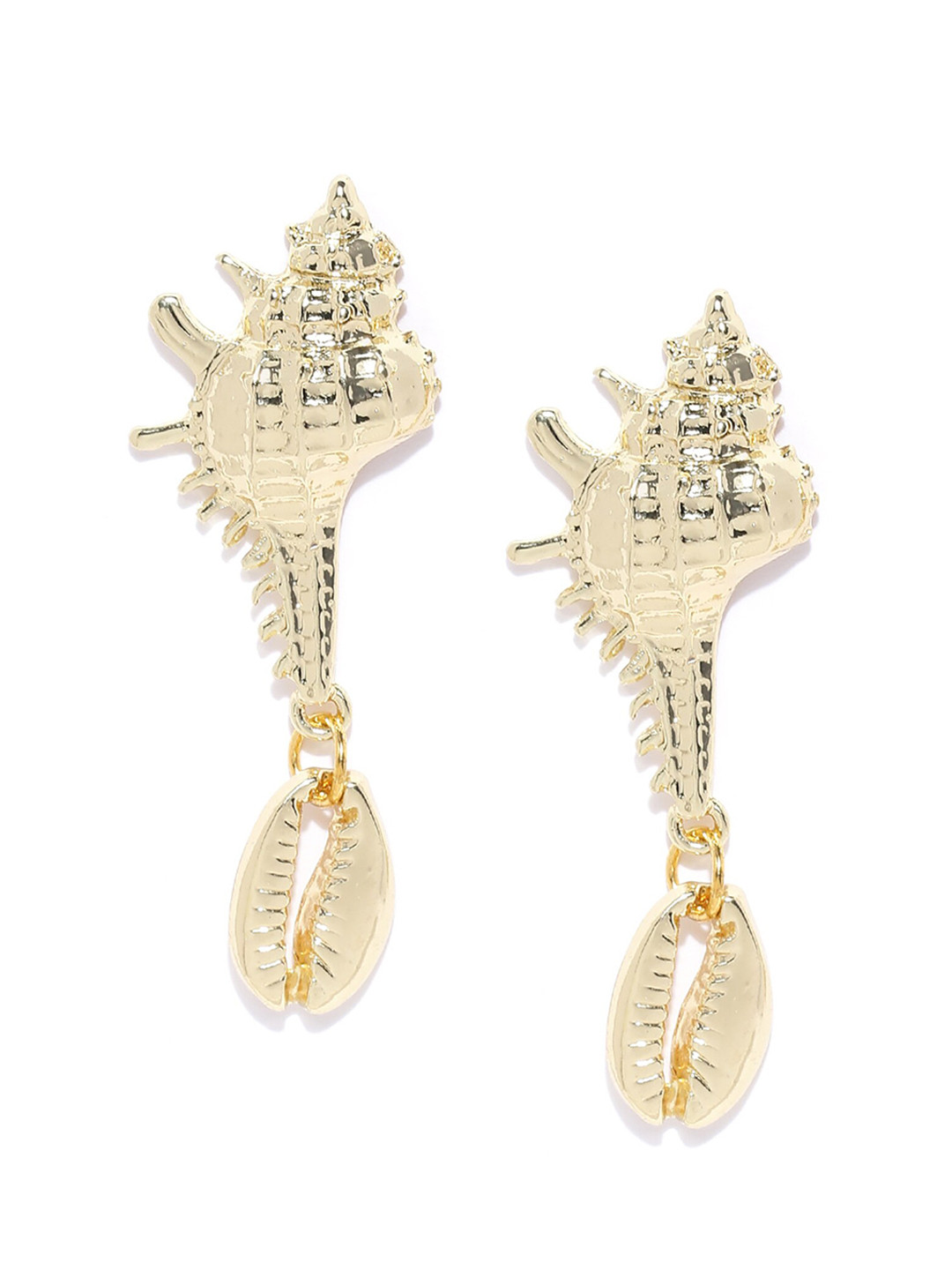 

Bellofox Gold-Plated Contemporary Drop Earrings