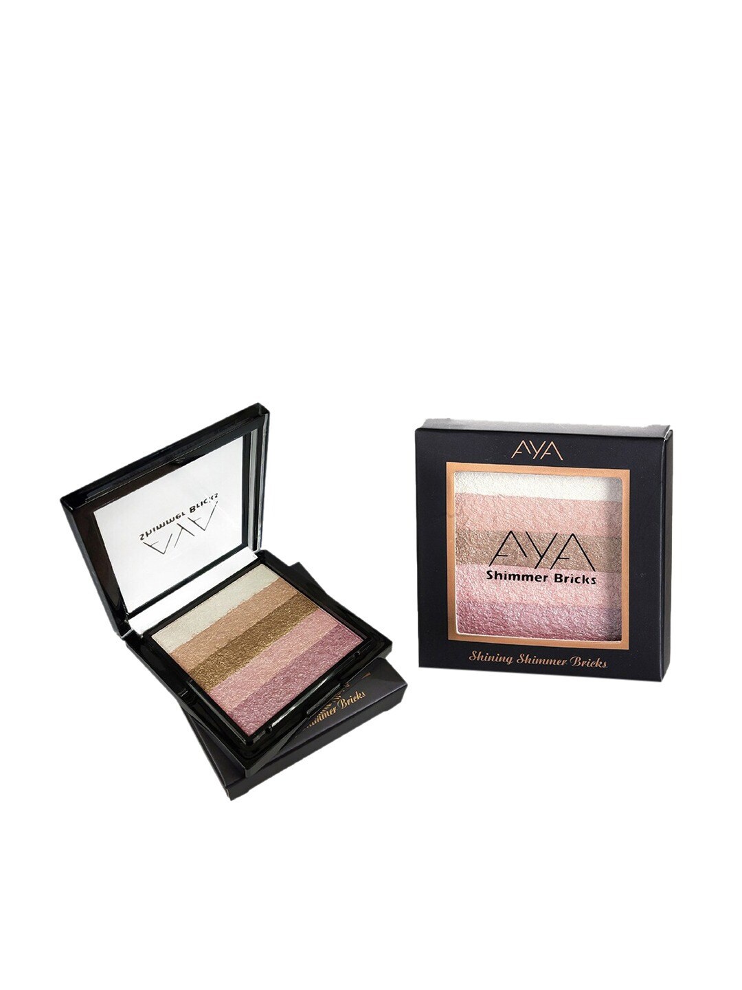 

AYA Shining Shimmer Bricks Highlighter - Shade 02, Pink