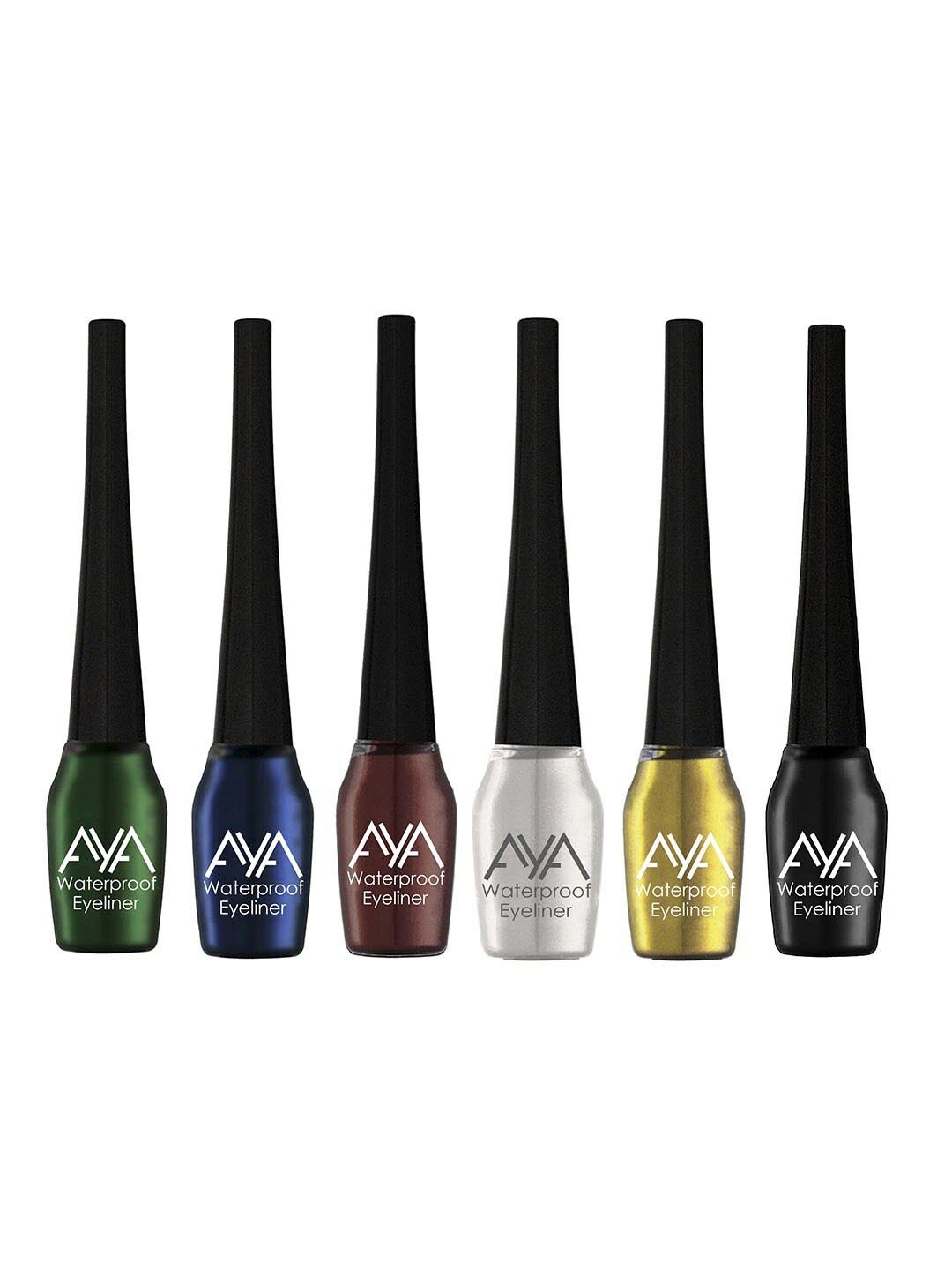 

AYA Set Of 6 Long Lasting & Waterproof Liquid Eyeliners - 5ml Each, Blue