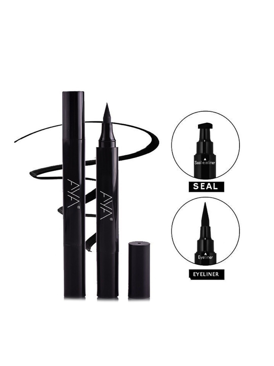 

AYA Professional Waterproof Stamp Eyeliner & Seal Eyeliner 3.5ml - Black