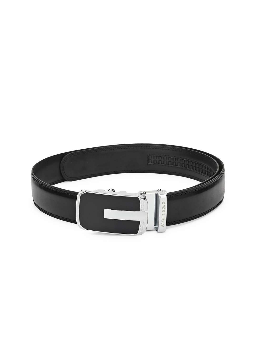 

Pacific Gold Men Genuine Leather Formal Belt, Black