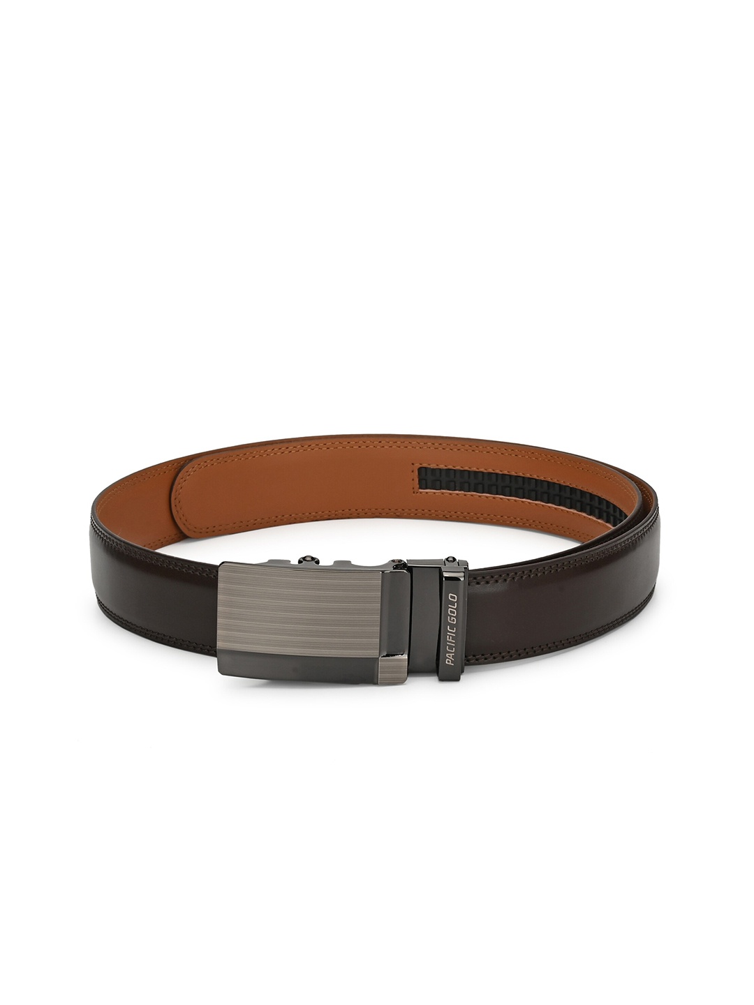 

Pacific Gold Men Genuine Leather Belt, Brown