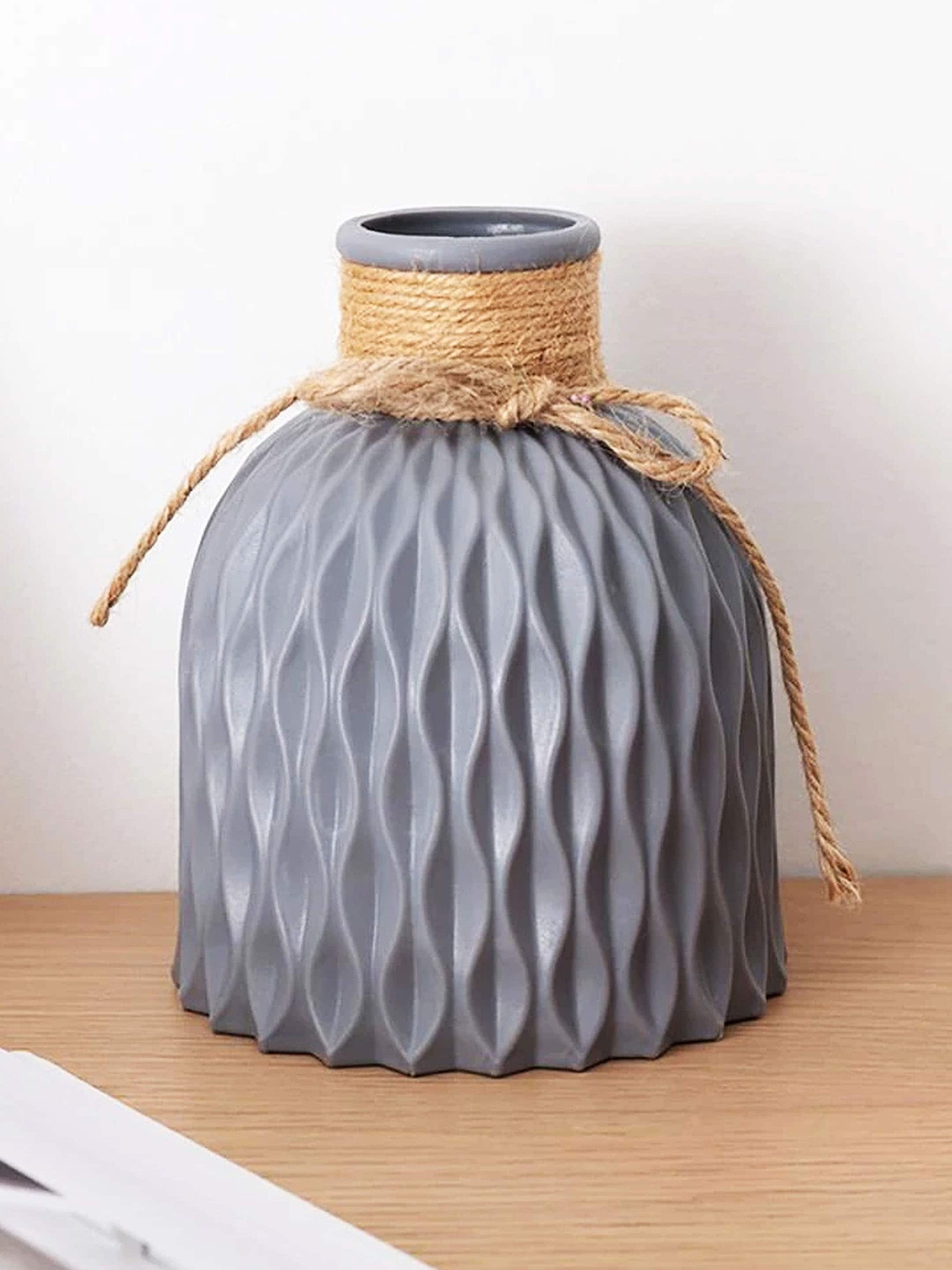 

Art Street Grey Textured Flower Pot Ceramic Vase