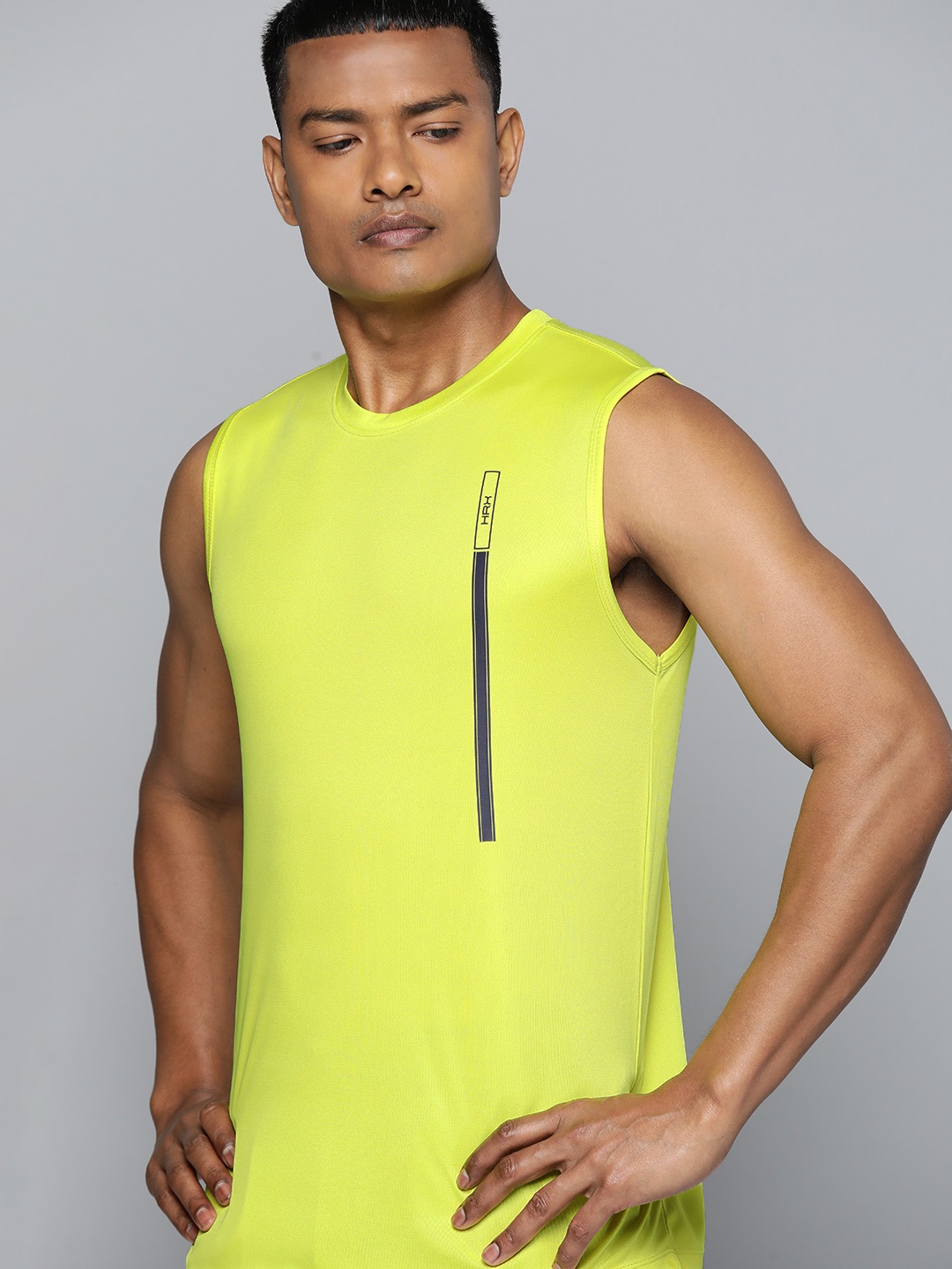 

HRX by Hrithik Roshan Printed T-shirt, Lime green