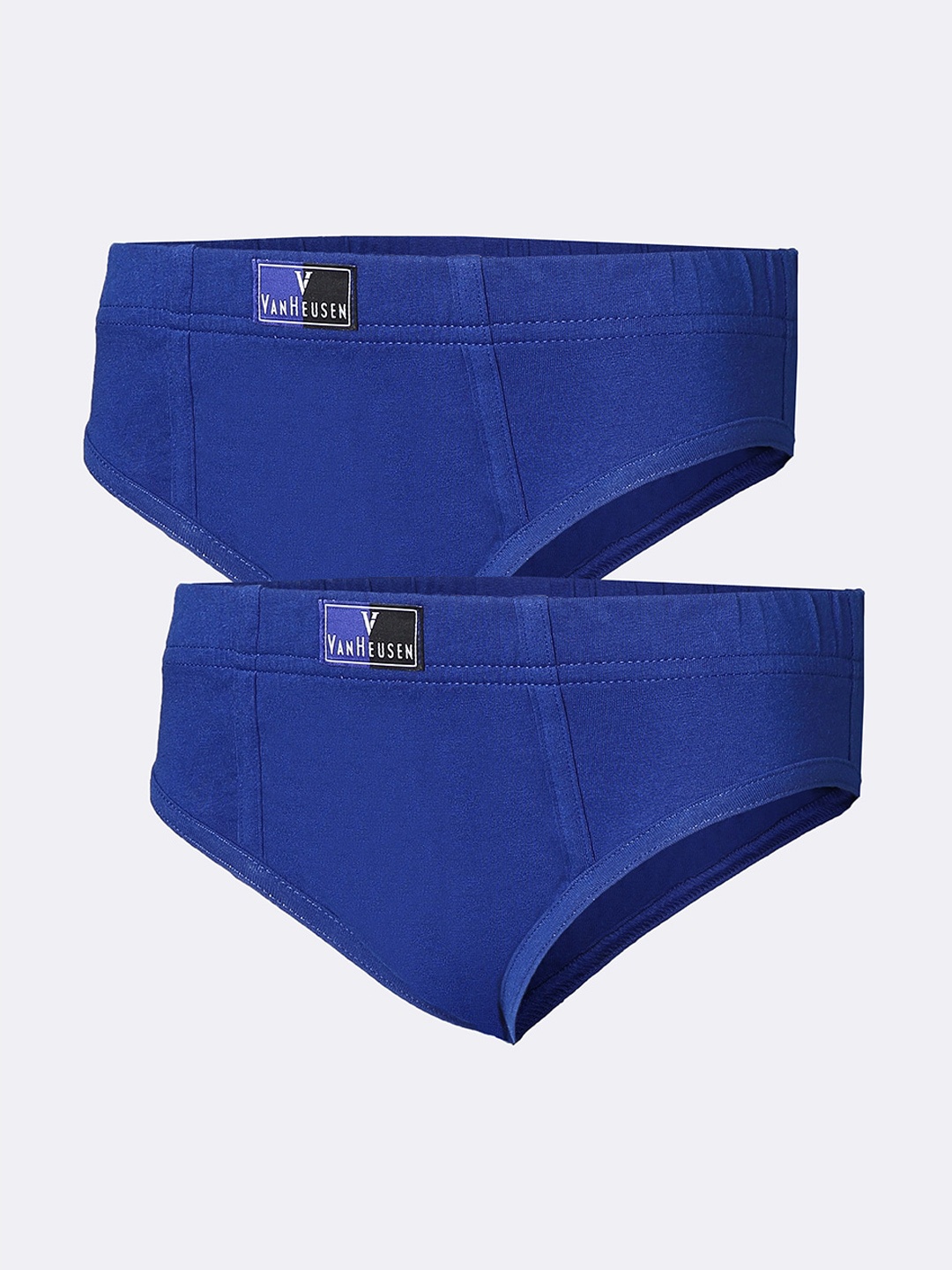 

Van Heusen Boys Pack Of 2 Pure Combed Cotton Anti-Bacterial Basic Briefs, Blue