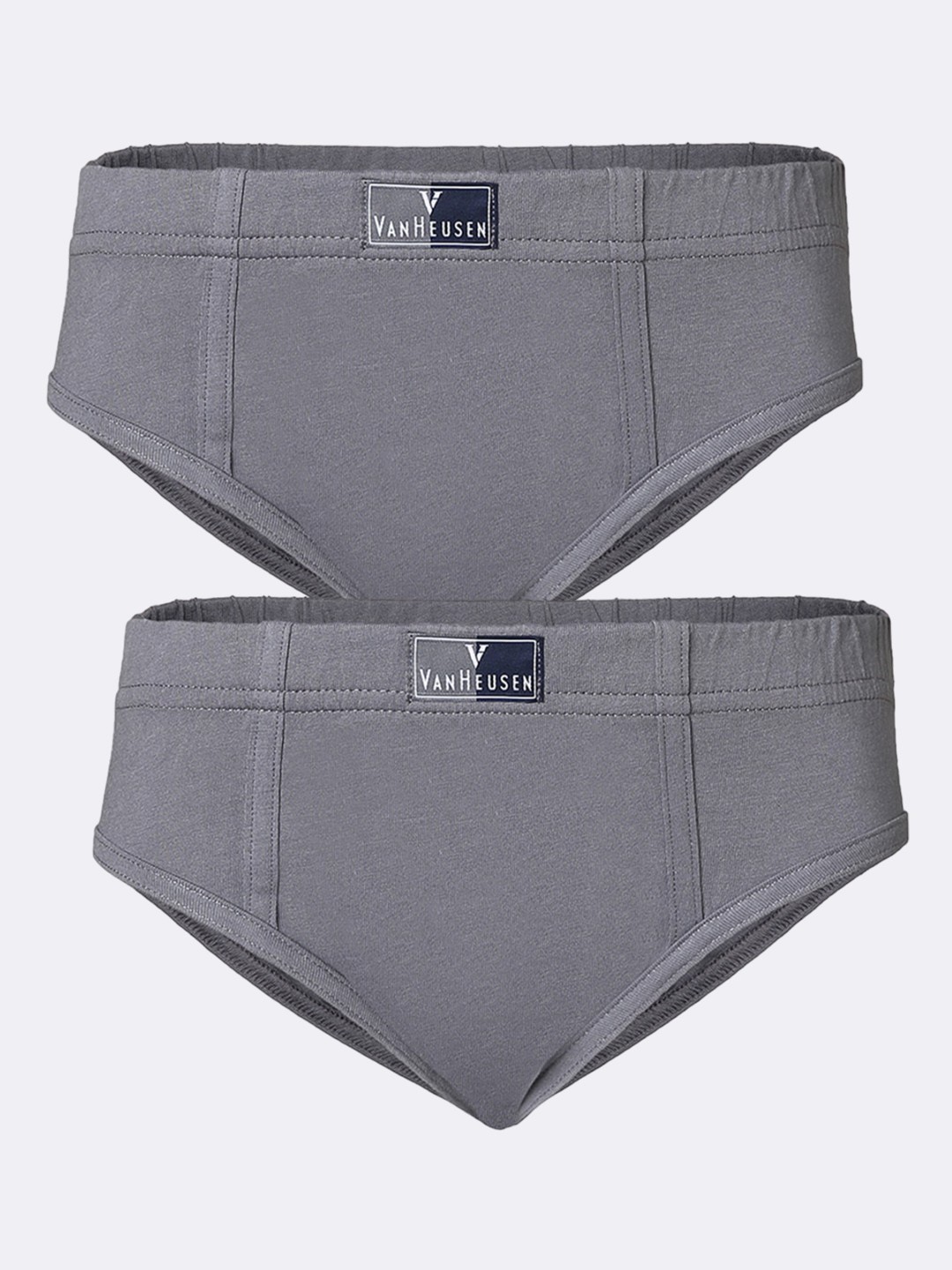 

Van Heusen Boys Pack of 2 Solid Anti Bacterial Colour Fresh Briefs, Grey
