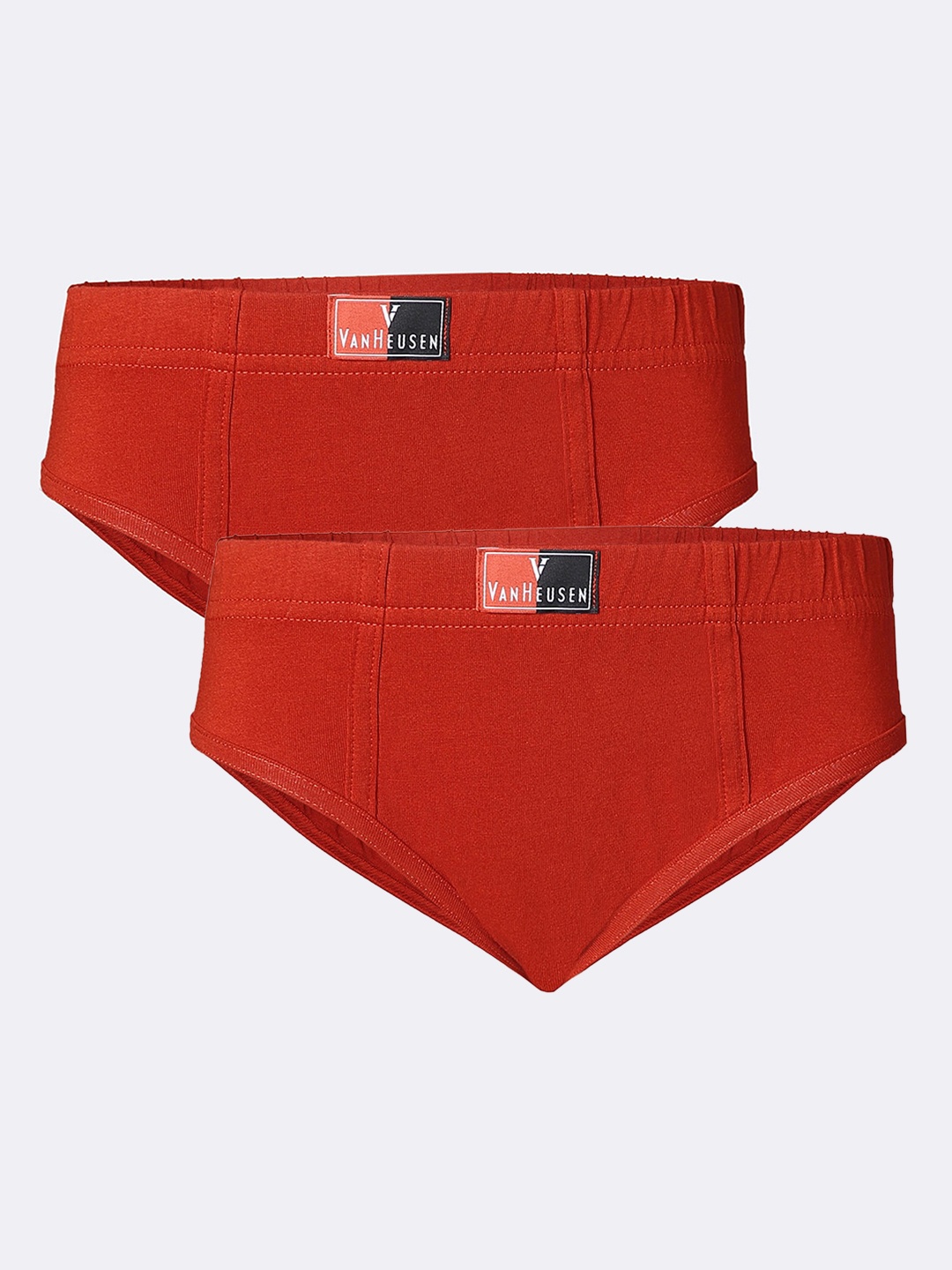 

Van Heusen Boys Pack of 2 Solid Anti Bacterial Colour Fresh Briefs, Rust