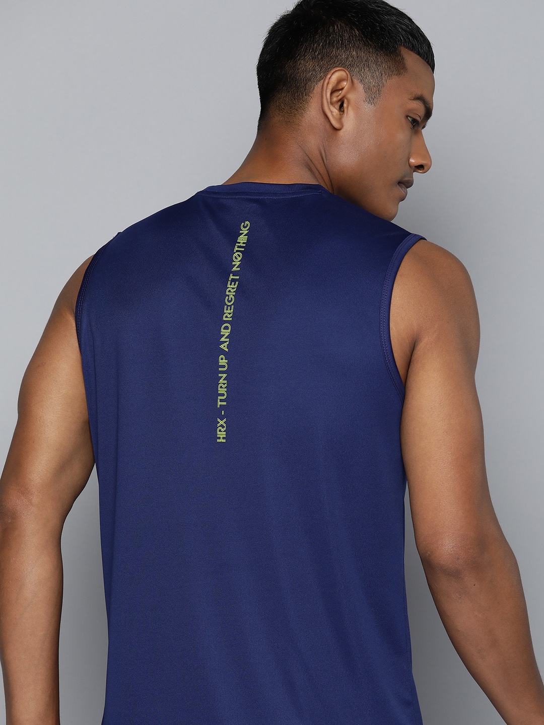 

HRX by Hrithik Roshan Typography Printed T-shirt, Blue