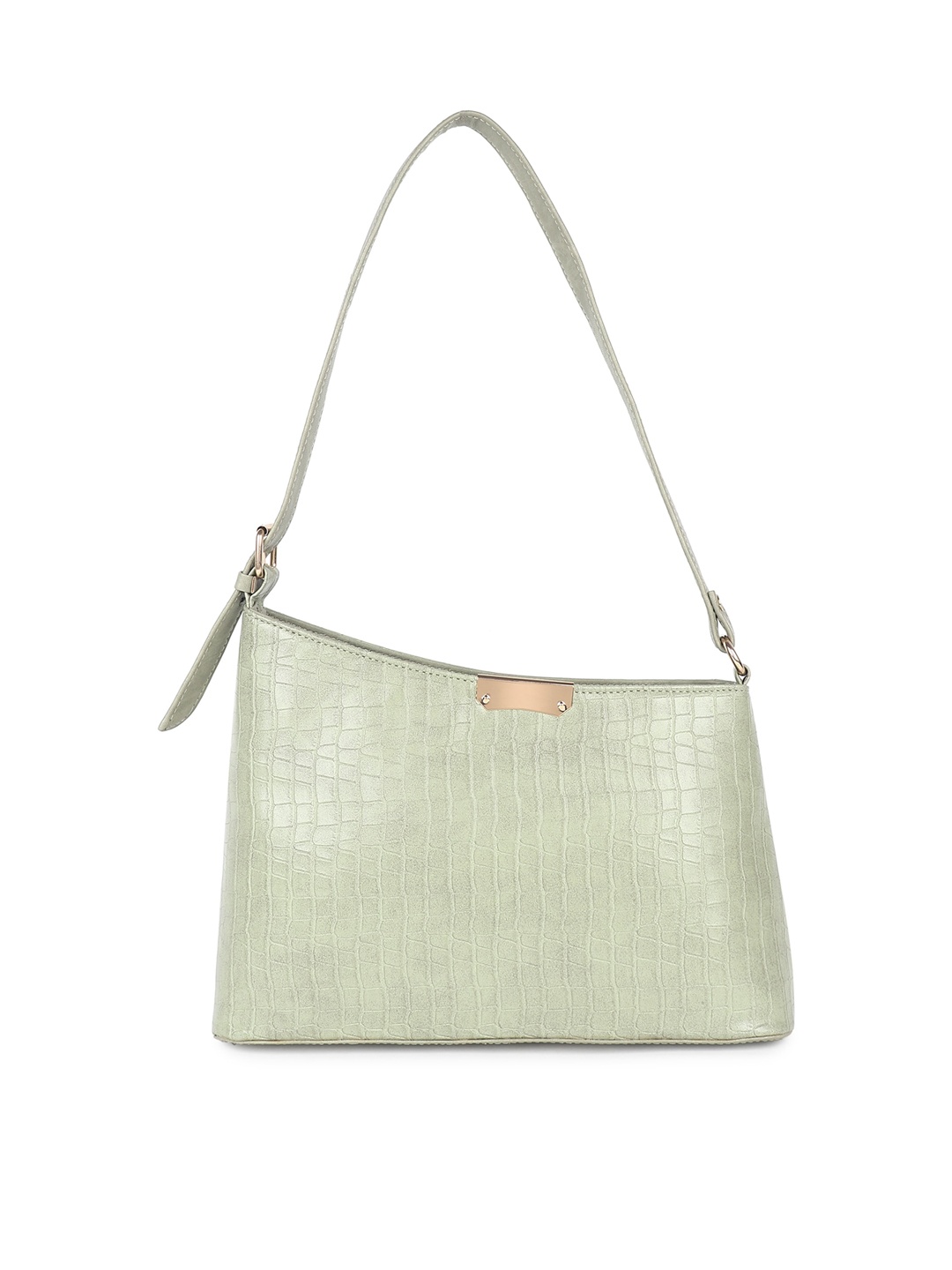 

Stropcarry Women Animal Textured PU Structured Shoulder Bag, Sea green