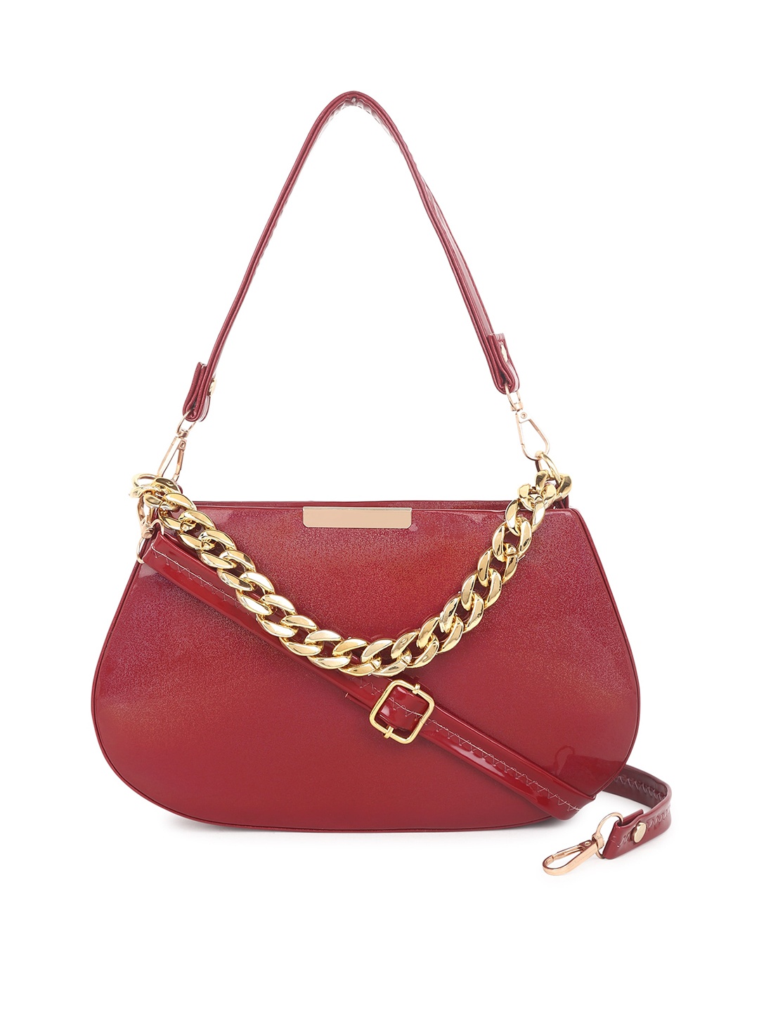 

Stropcarry Women Structured Shoulder Bag, Maroon