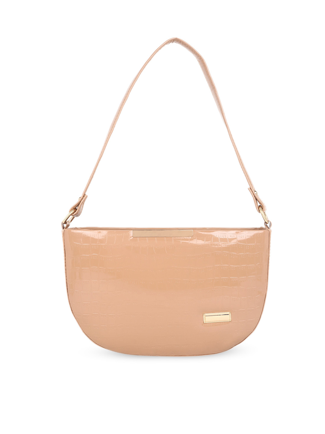 

Stropcarry Textured Half Moon Sling Bag, Beige