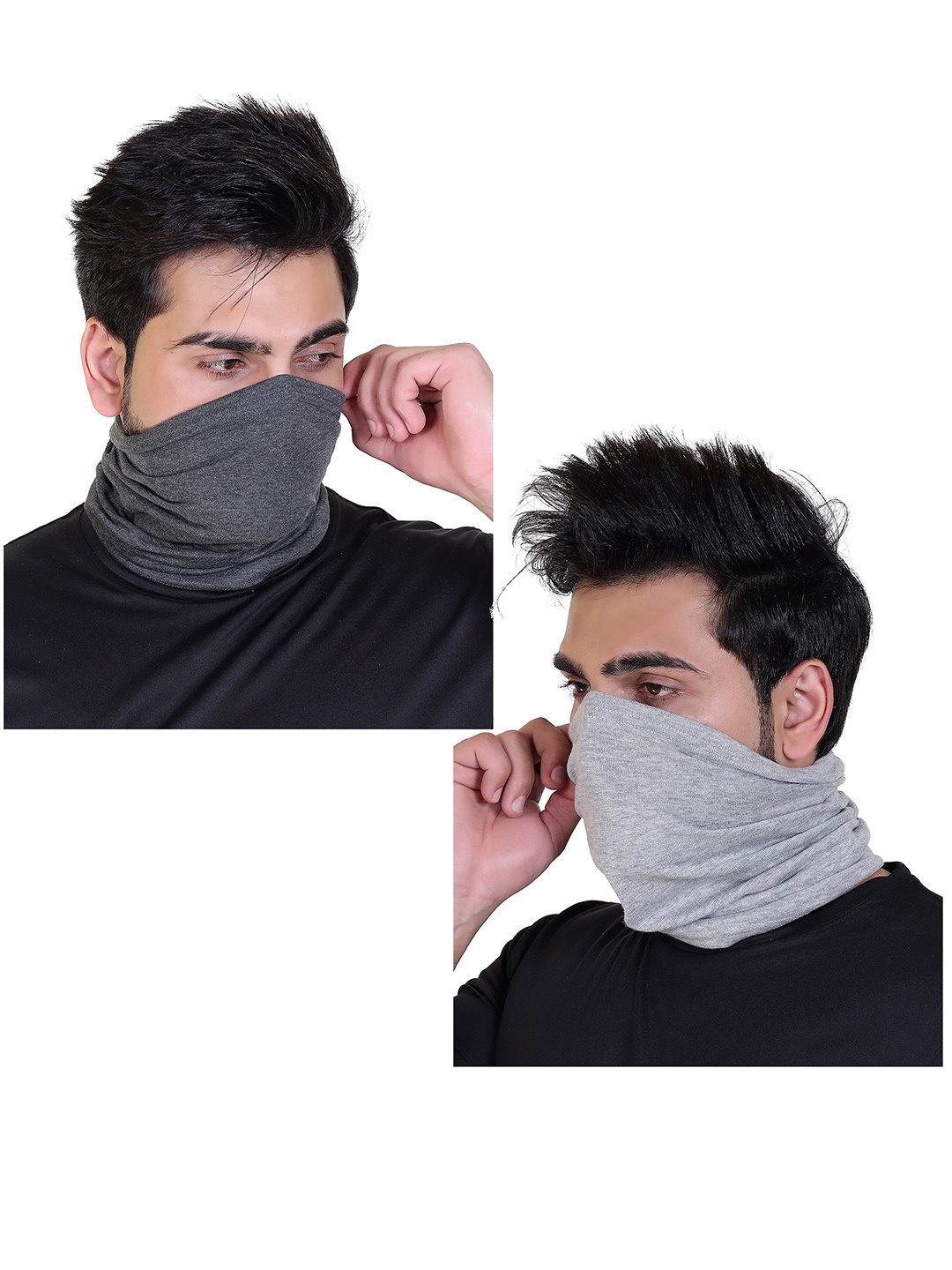 

Gajraj Pack Of 2 Breathable Moisture Wicking Bandana Headband, Grey