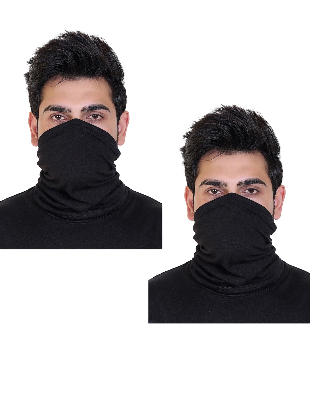 

Gajraj Pack Of 2 Breathable Moisture Wicking Bandana Headband, Black