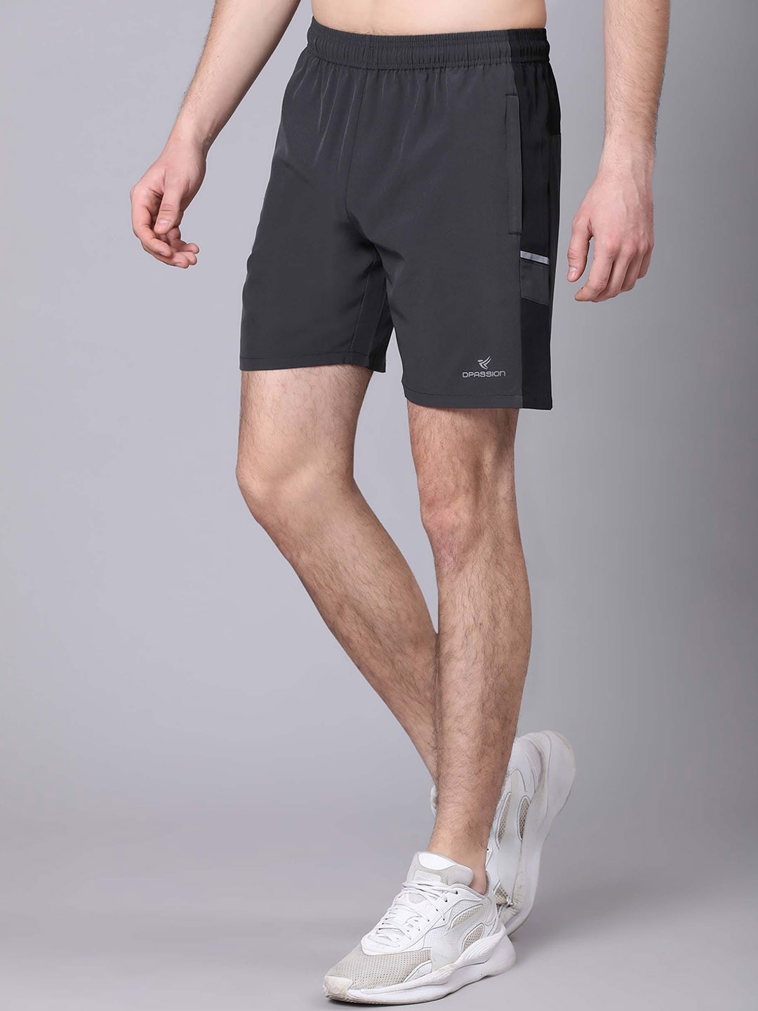

Dpassion Men Running Sports Shorts, Grey