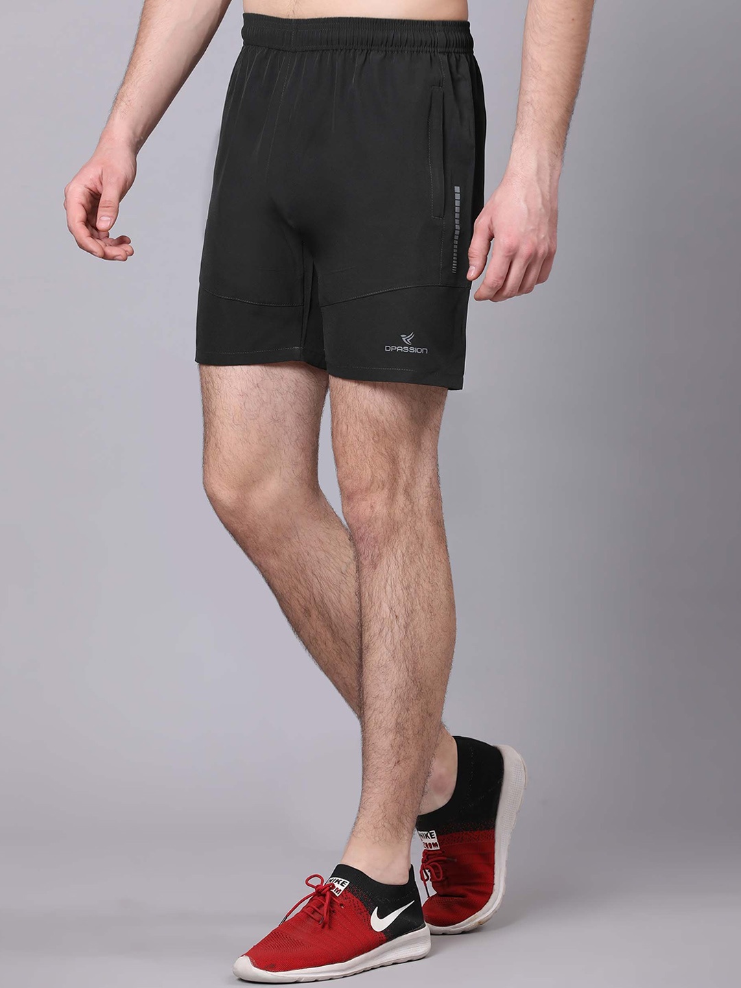 

Dpassion Men Running Sports Shorts, Olive