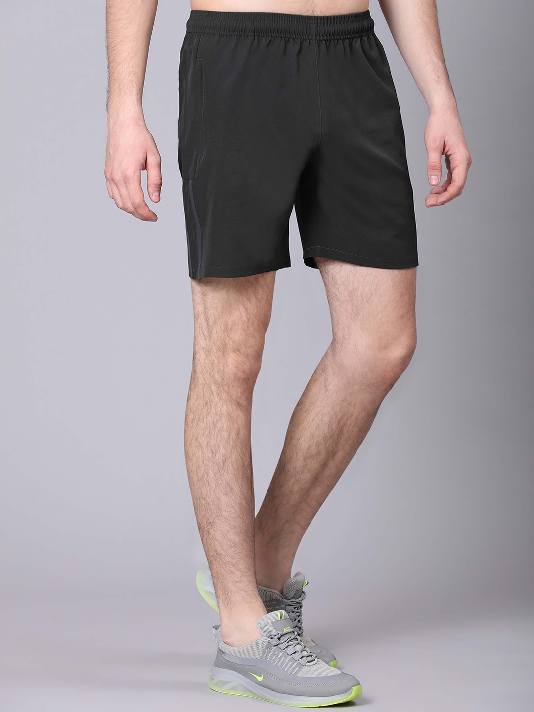 

Dpassion Men Running Sports Shorts, Olive