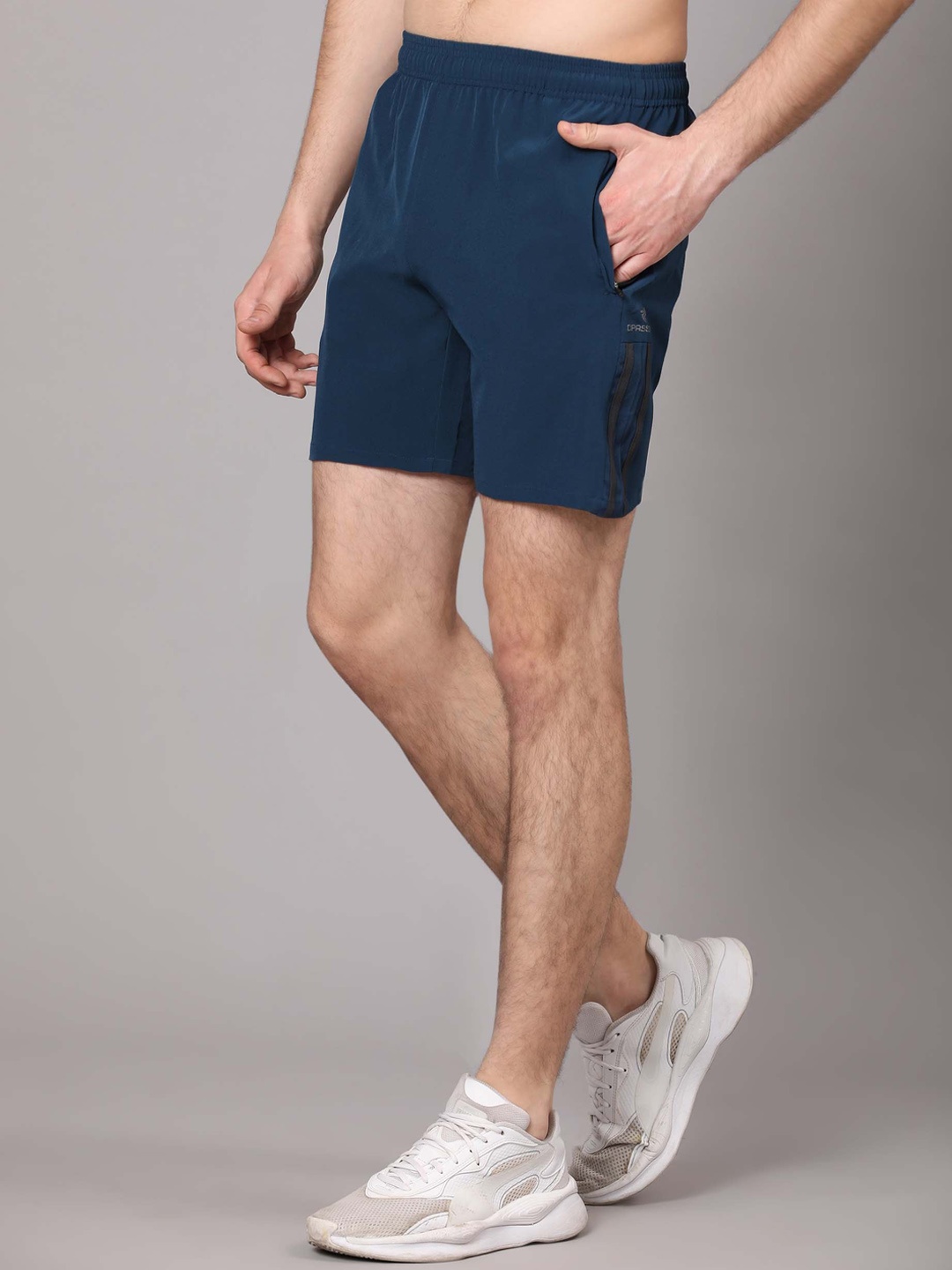 

Dpassion Men Running Sports Shorts, Blue