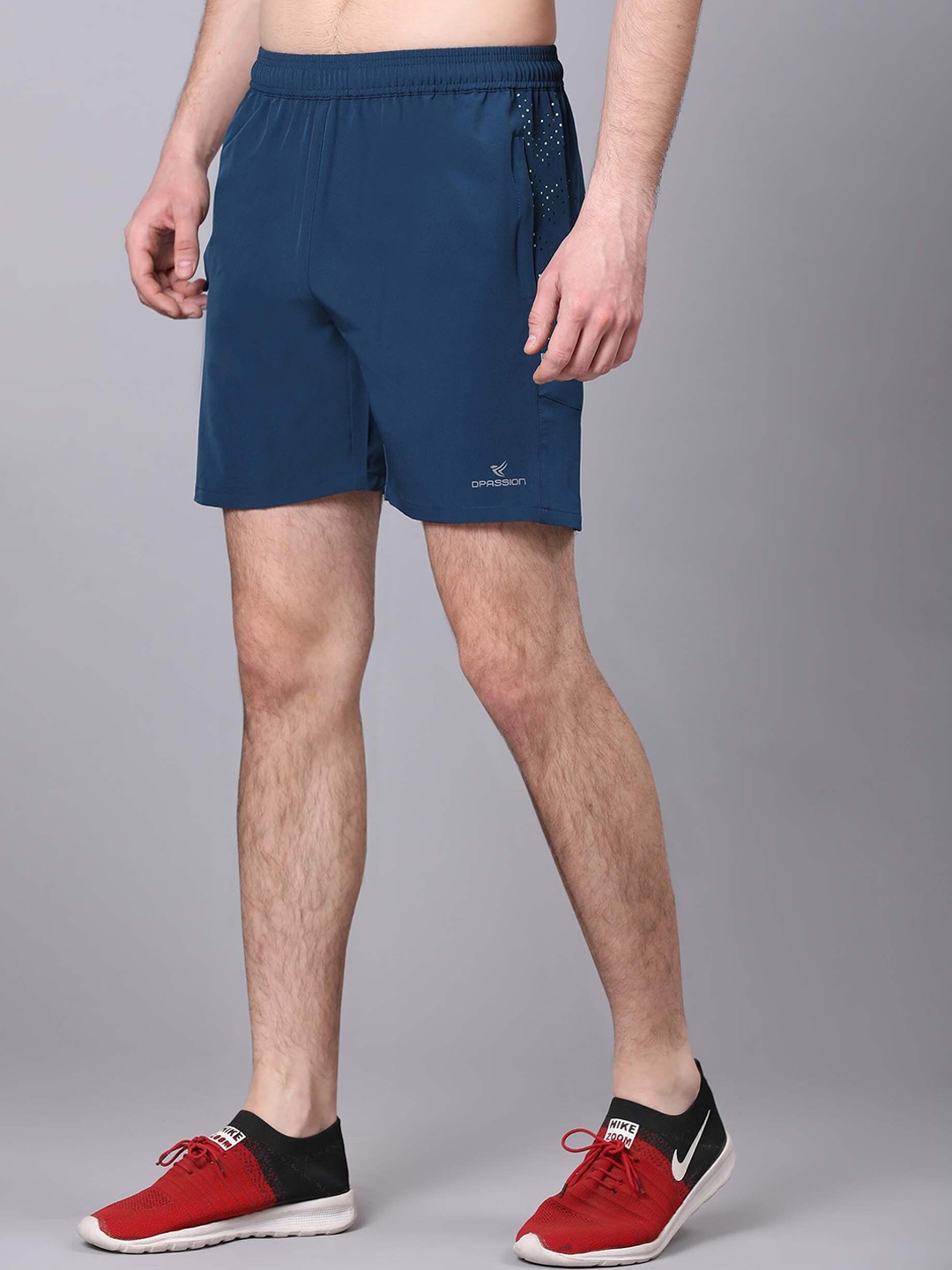 

Dpassion Men Running Sports Shorts, Blue