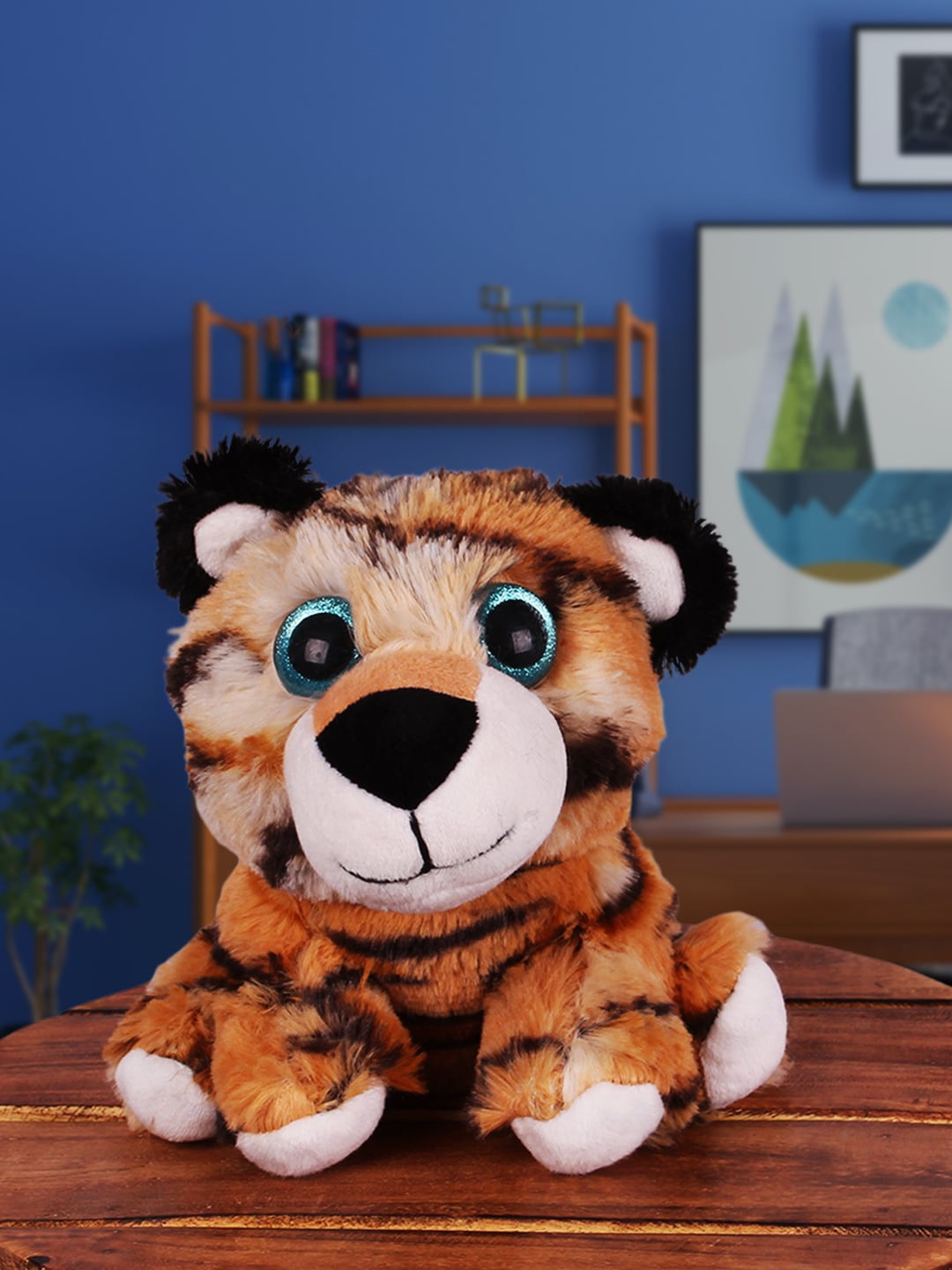 

DukieKooky Kids Small Tiger Soft Toy, Brown