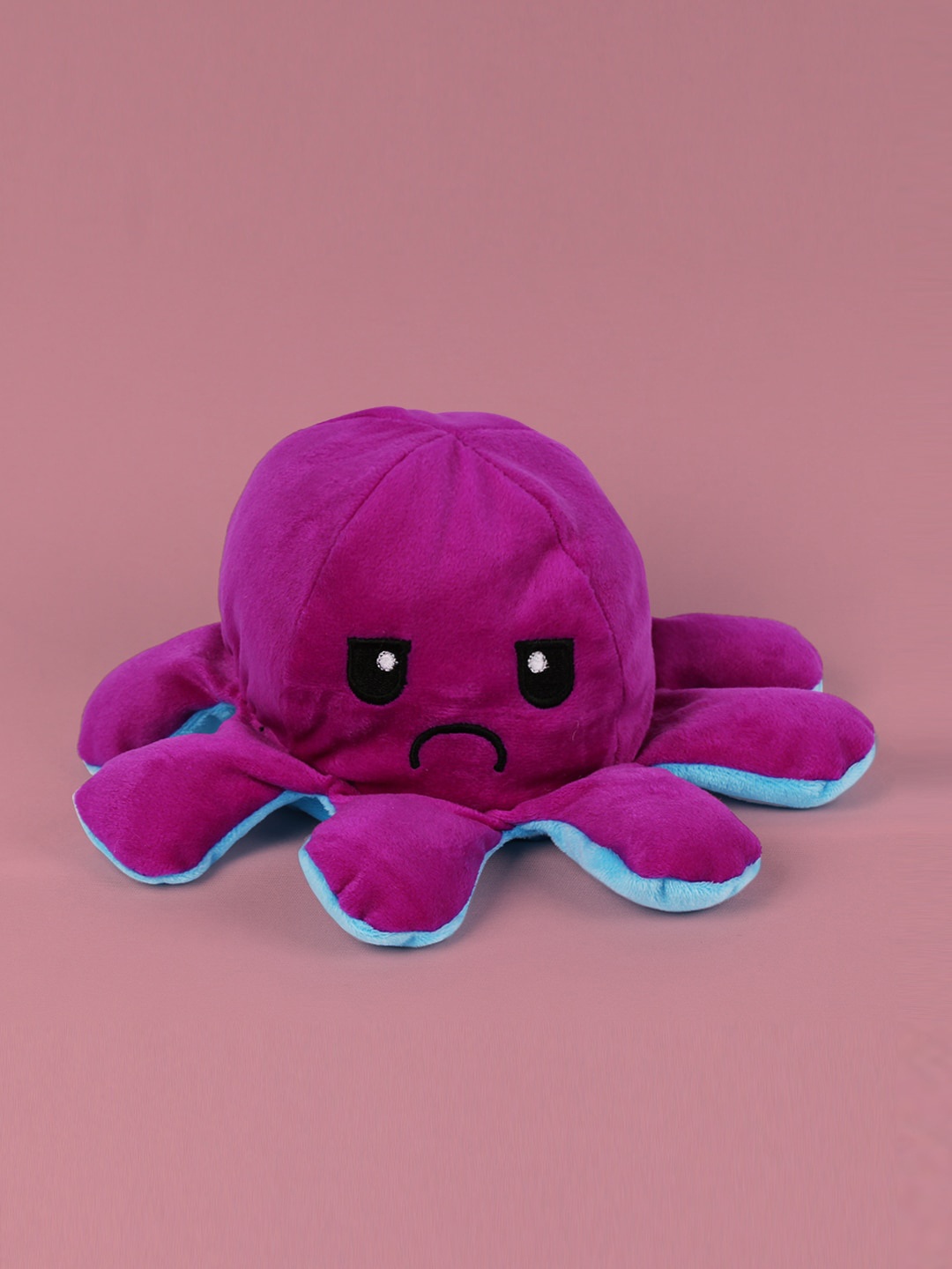 

DukieKooky Kids Reversible Octopus Soft Toy, Blue