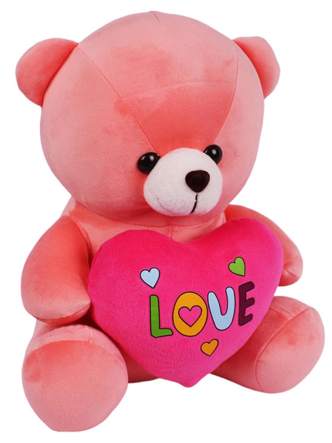 

DukieKooky Kids Teddy Bear With Heart Soft toys, Pink