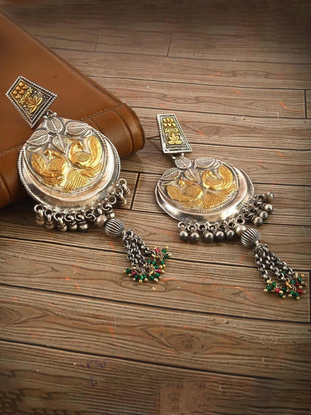 

Palace of silver Gold-Plated Contemporary Drop Earrings