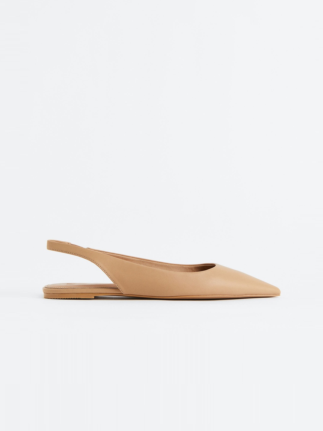 

H&M Women Slingback Ballet Pumps, Beige