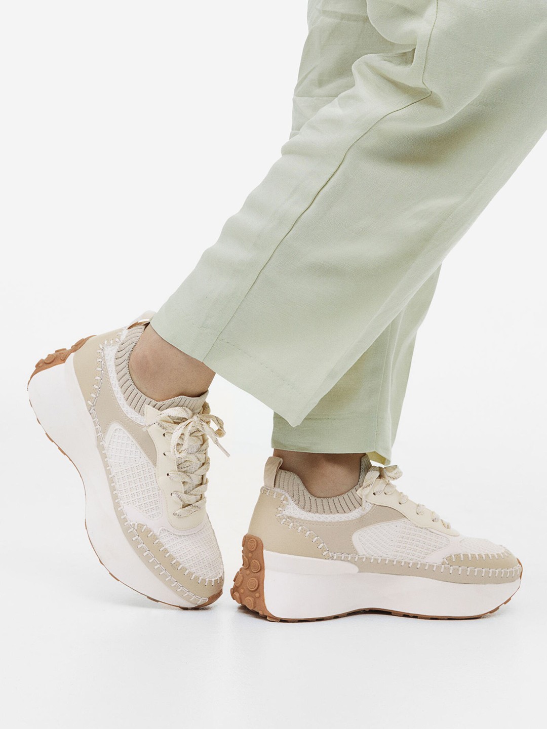 

H&M Women Chunky Trainers, Beige