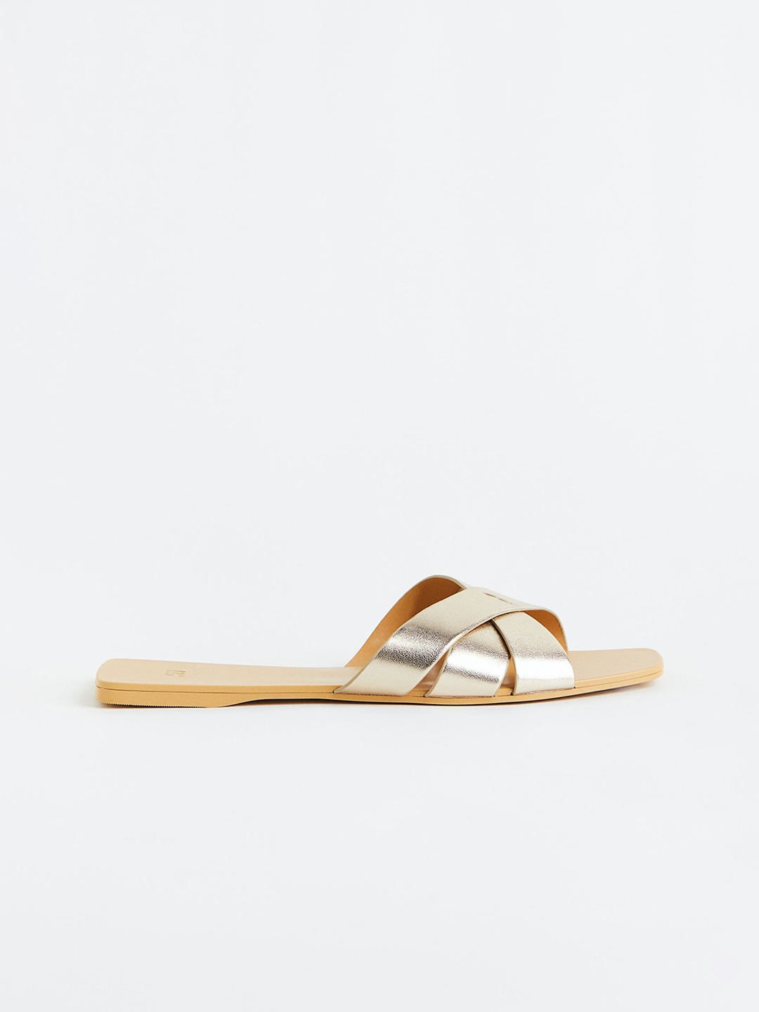 

H&M Women Slides, Gold