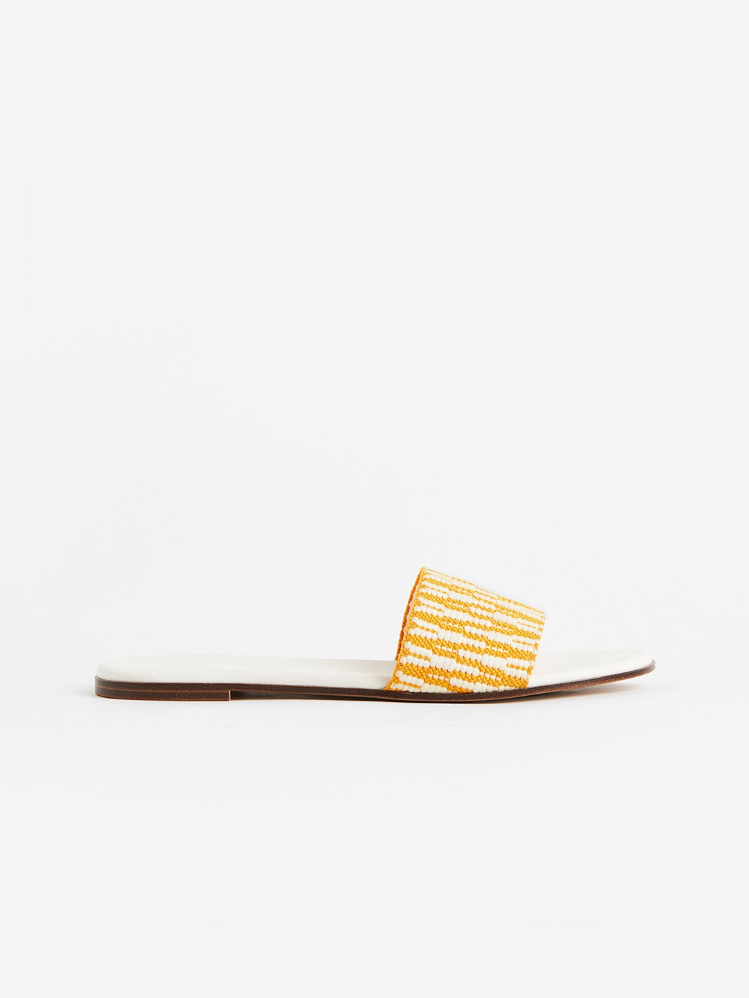 

H&M Women Jacquard-Weave Slides, Yellow