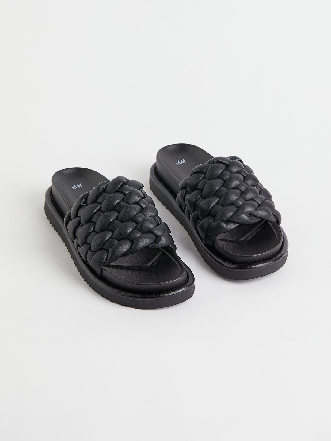 

H&M Women Slides, Black