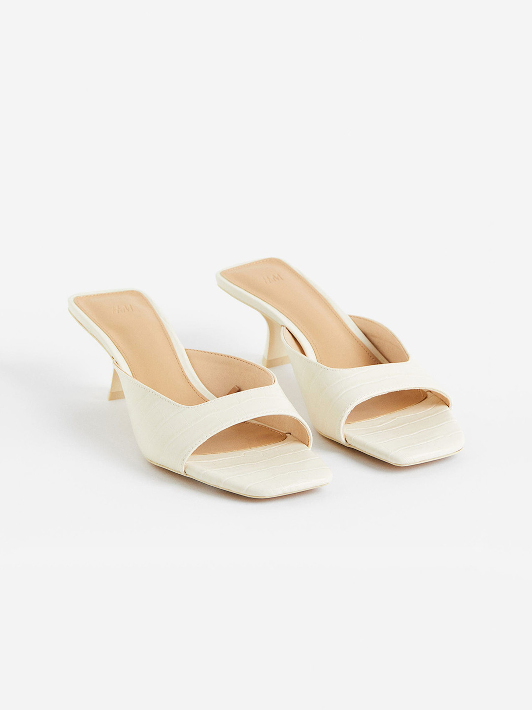 

H&M Women Mules, Beige