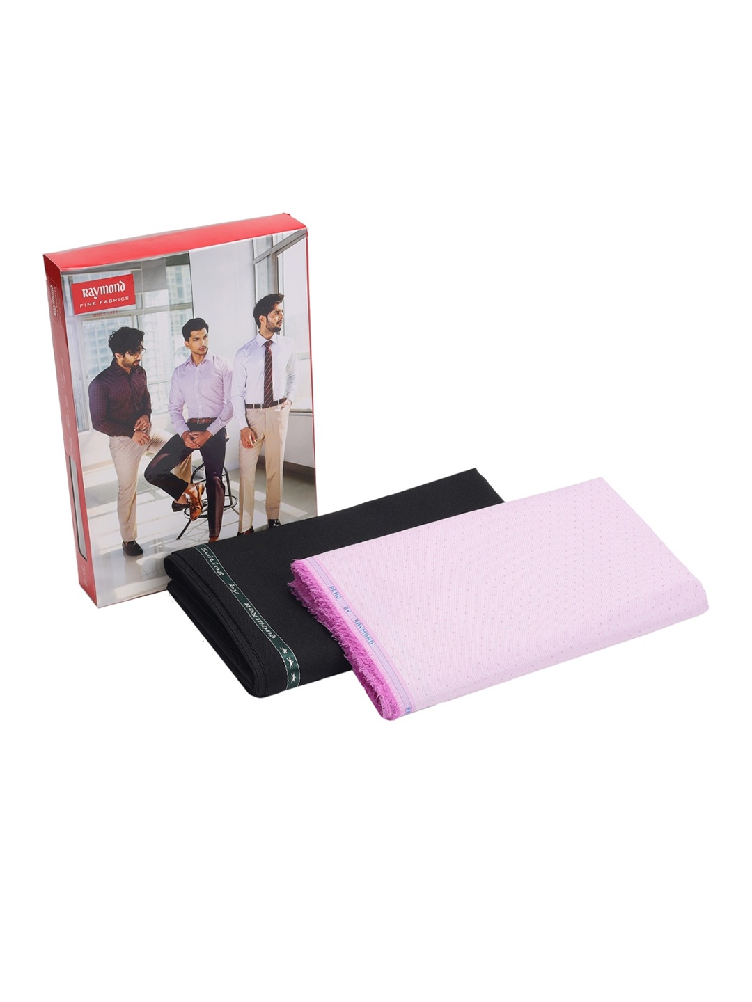 

Raymond Men Self Design Shirt and Trouser Clothing Fabric Set, Pink